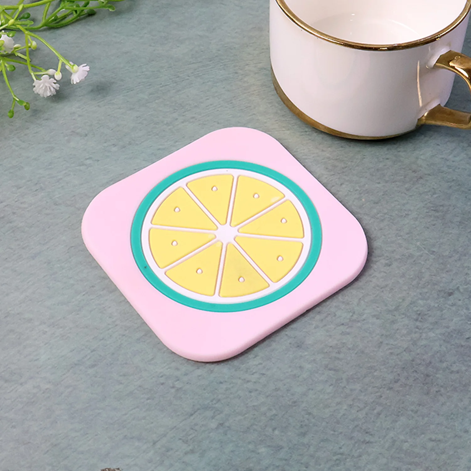 Premium Silicone Drink Coaster (1 Pc, 8×8 cm / Mix Design) - Image 7