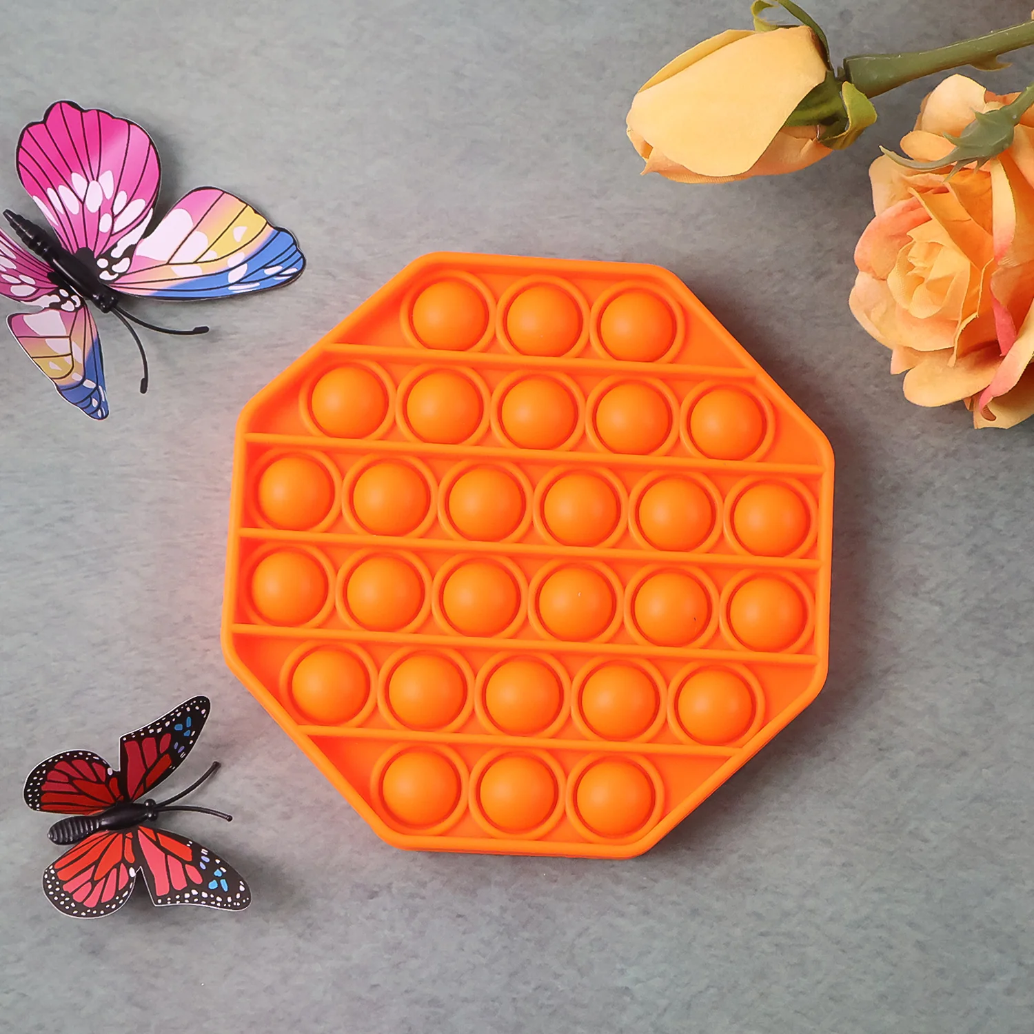 Premium Hexagon Shape Silicone Pop It Fidget Toy (1 Pc) - Image 3