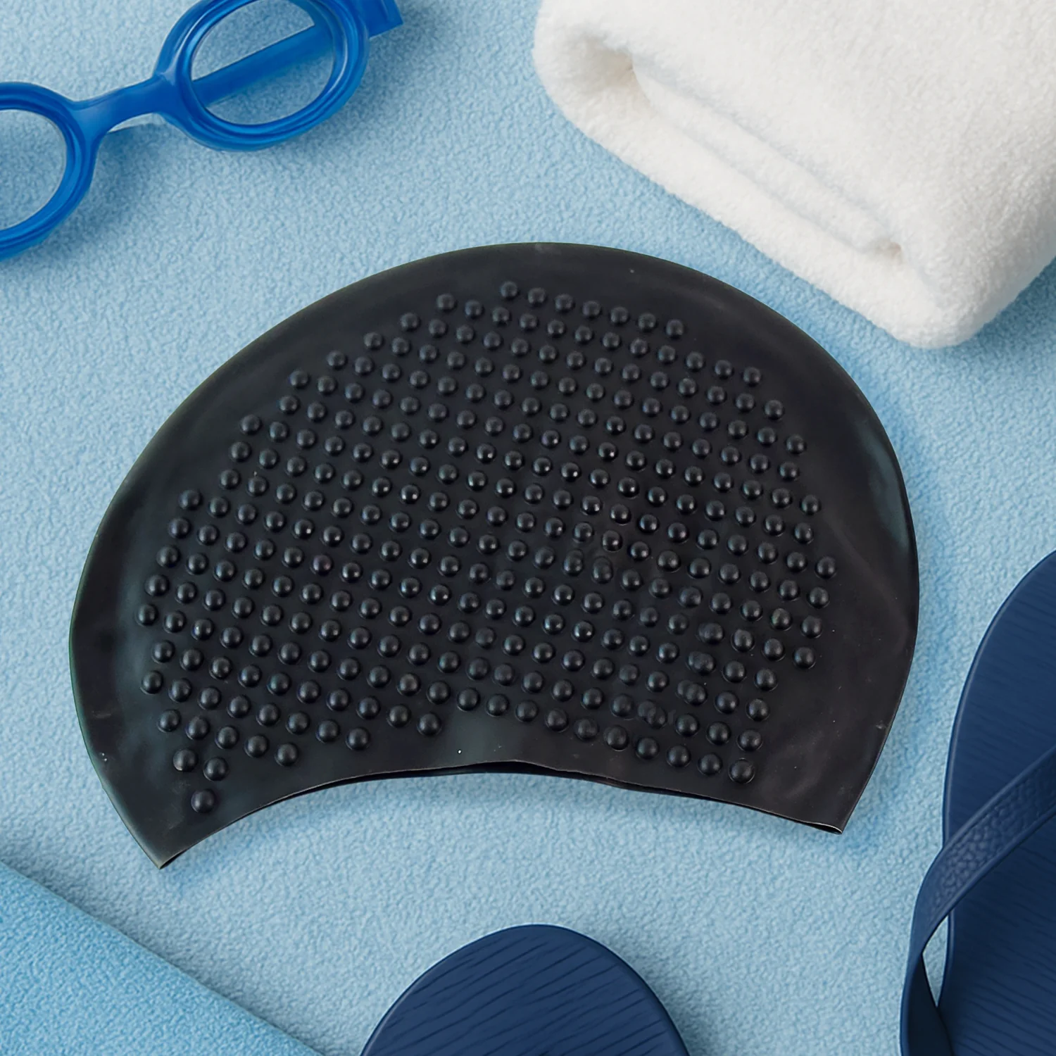 Konex Premium Silicone Waterproof Swimming Cap (1 Pc) - Image 3