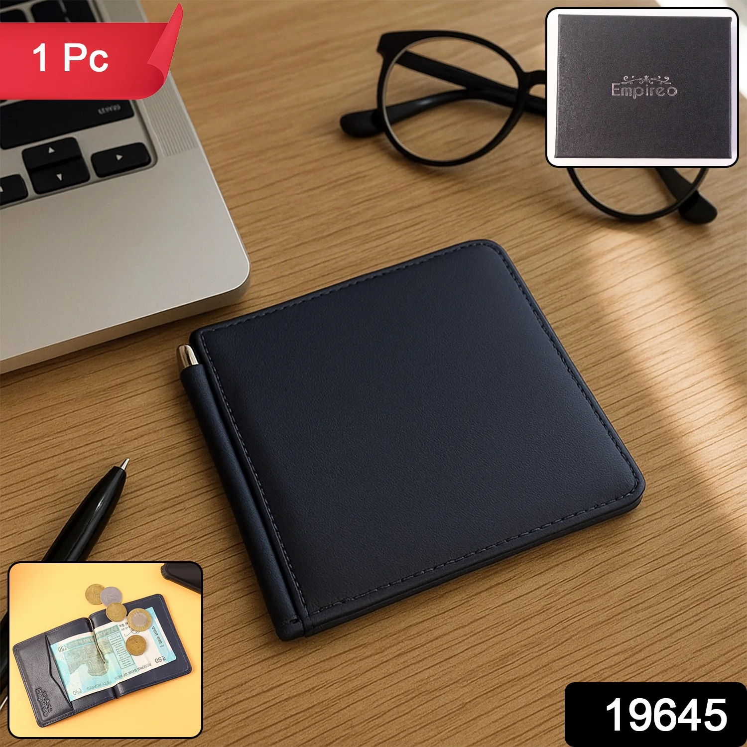 Premium Slim Bi-Fold Wallet for Men with Gift Box Packing - Image 2