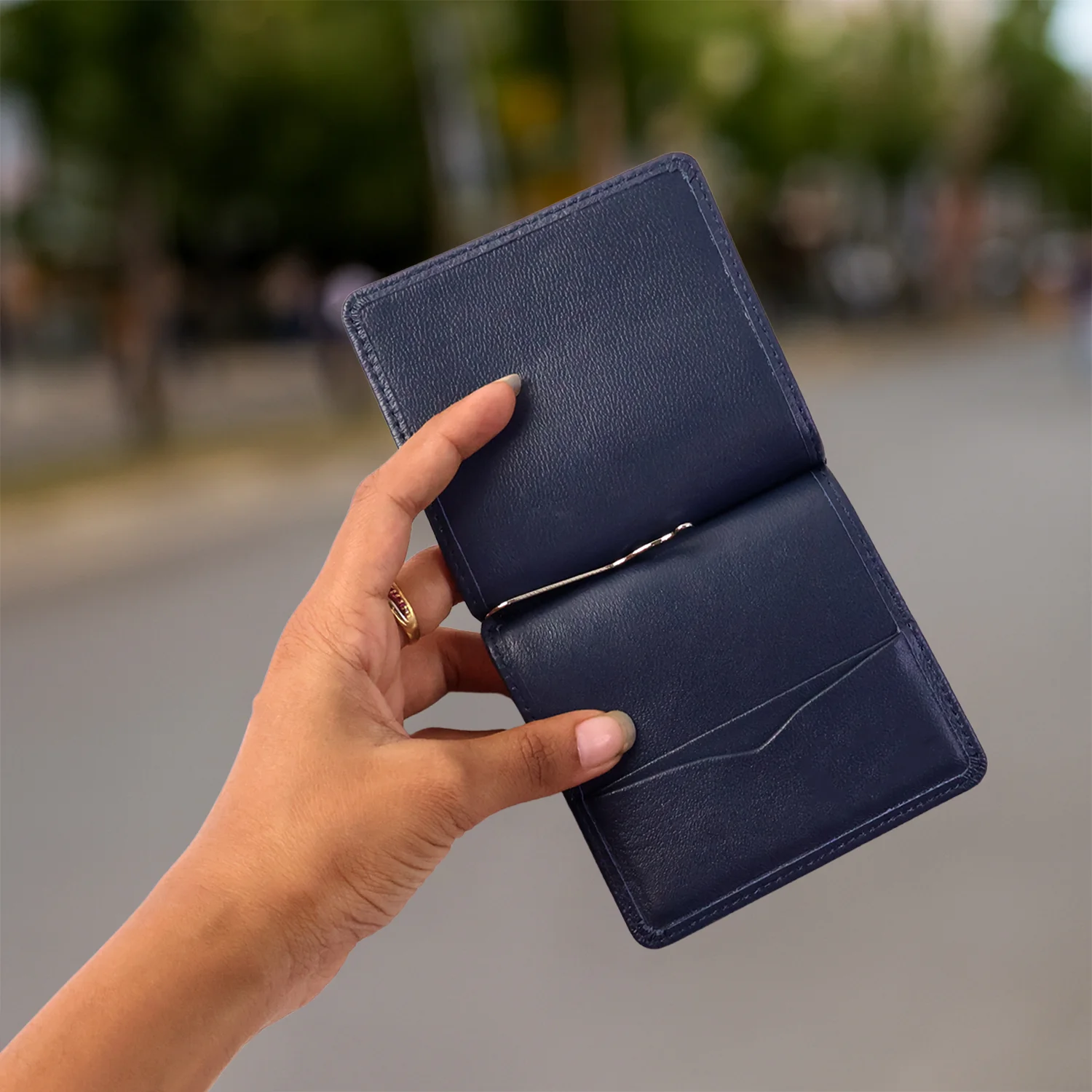 Premium Slim Bi-Fold Wallet for Men with Gift Box Packing - Image 6