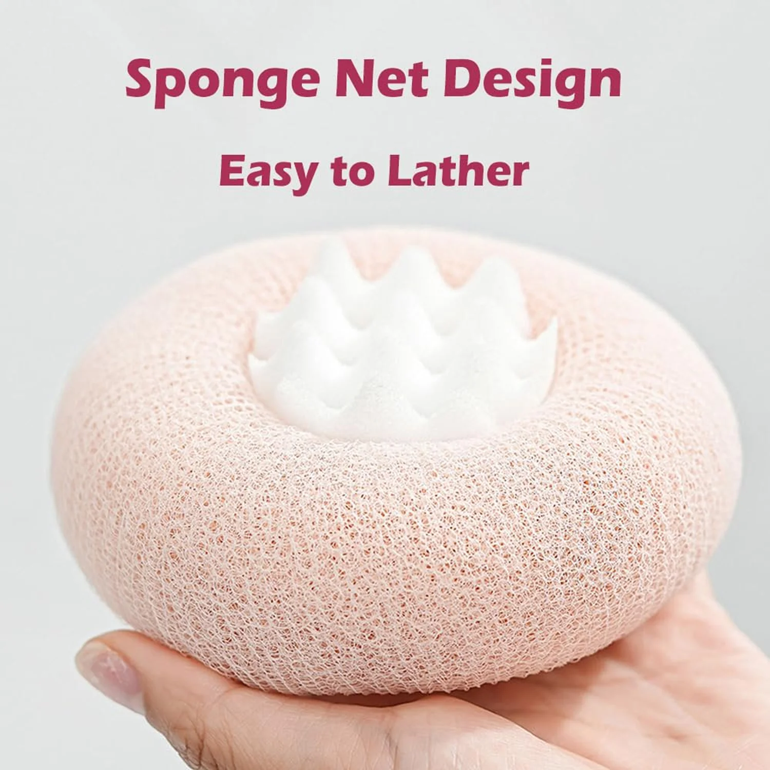 Premium Soft Exfoliating Round Bath Scrubber (1 Pc) - Image 7