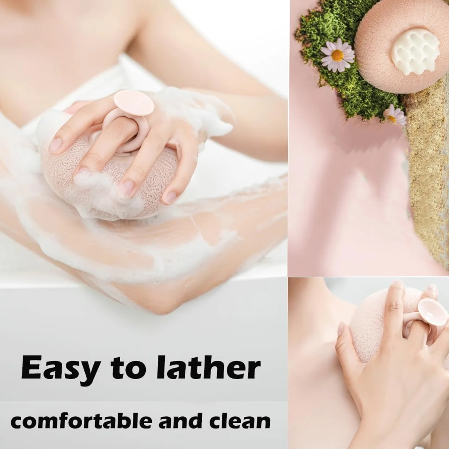 Premium Soft Exfoliating Round Bath Scrubber (1 Pc) - Image 8