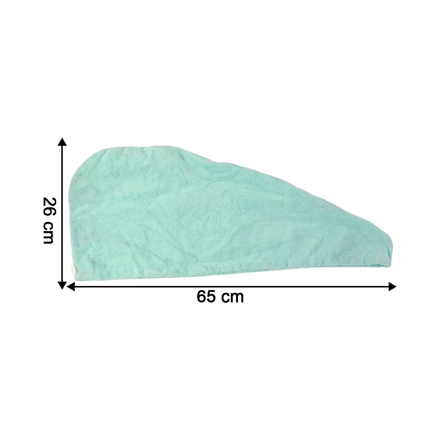 Premium Soft Microfiber Hair Drying Towel Wrap with Button Lock (1 Pc) - Image 4