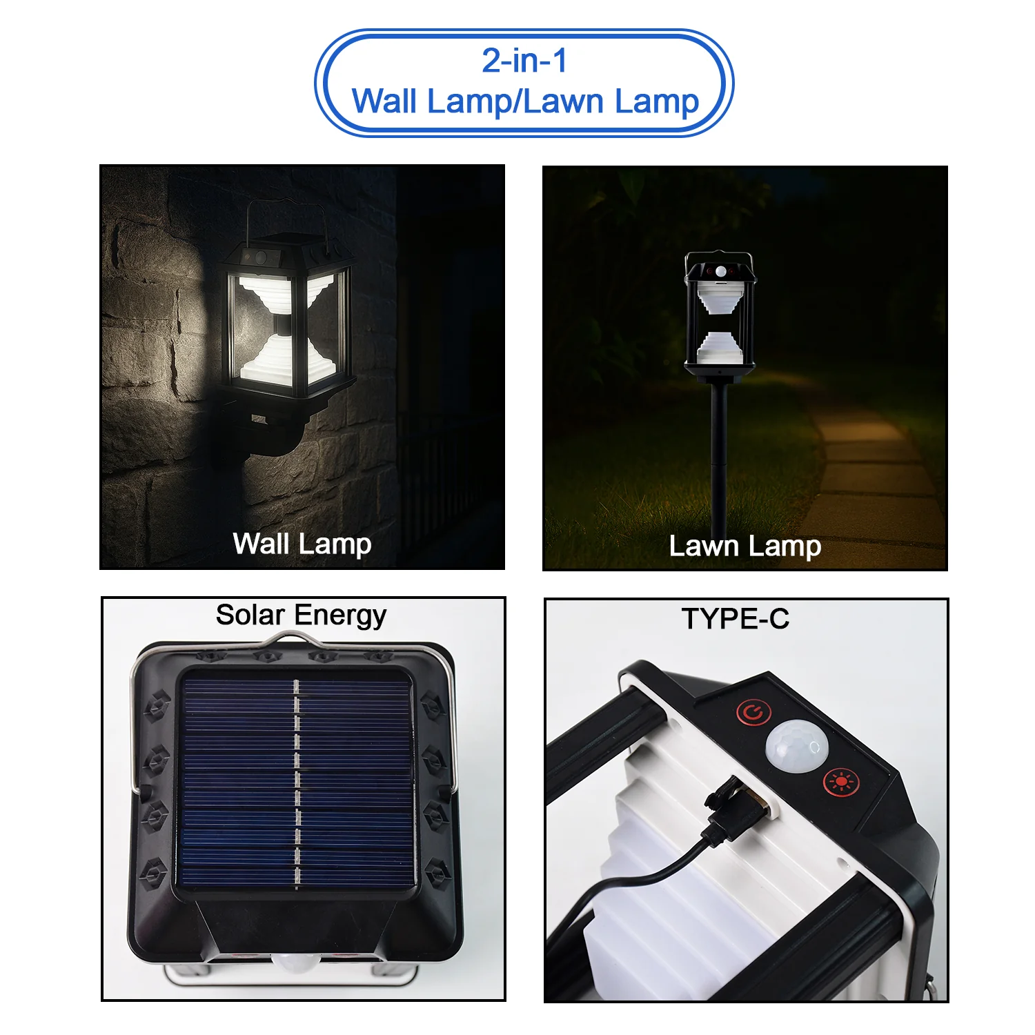 Premium Solar Induction LED Wall Lamp with Motion Sensor (1 Set) - Image 4