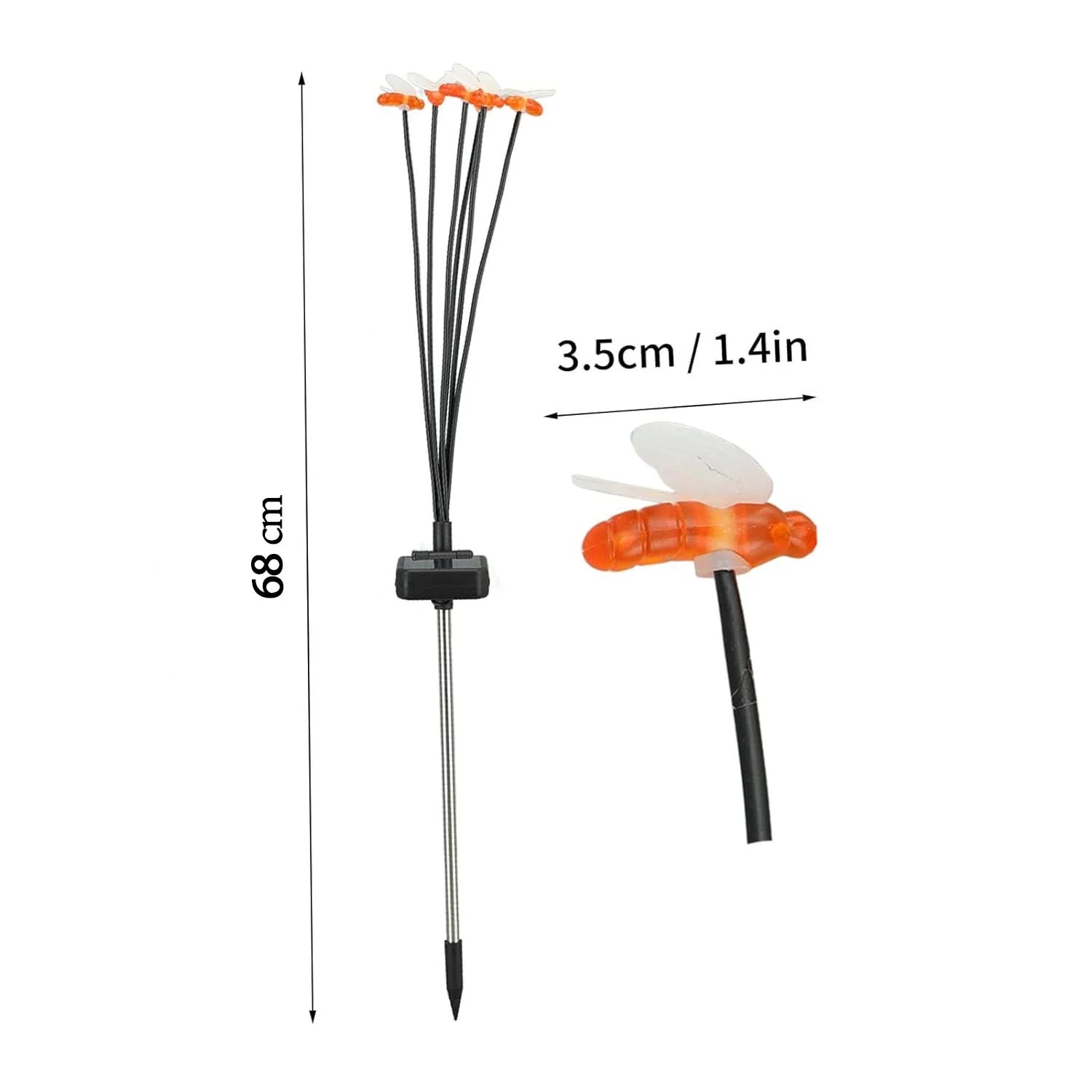 Premium Solar-Powered Decorative Firefly Garden Light (2 Pc Set) - Image 4