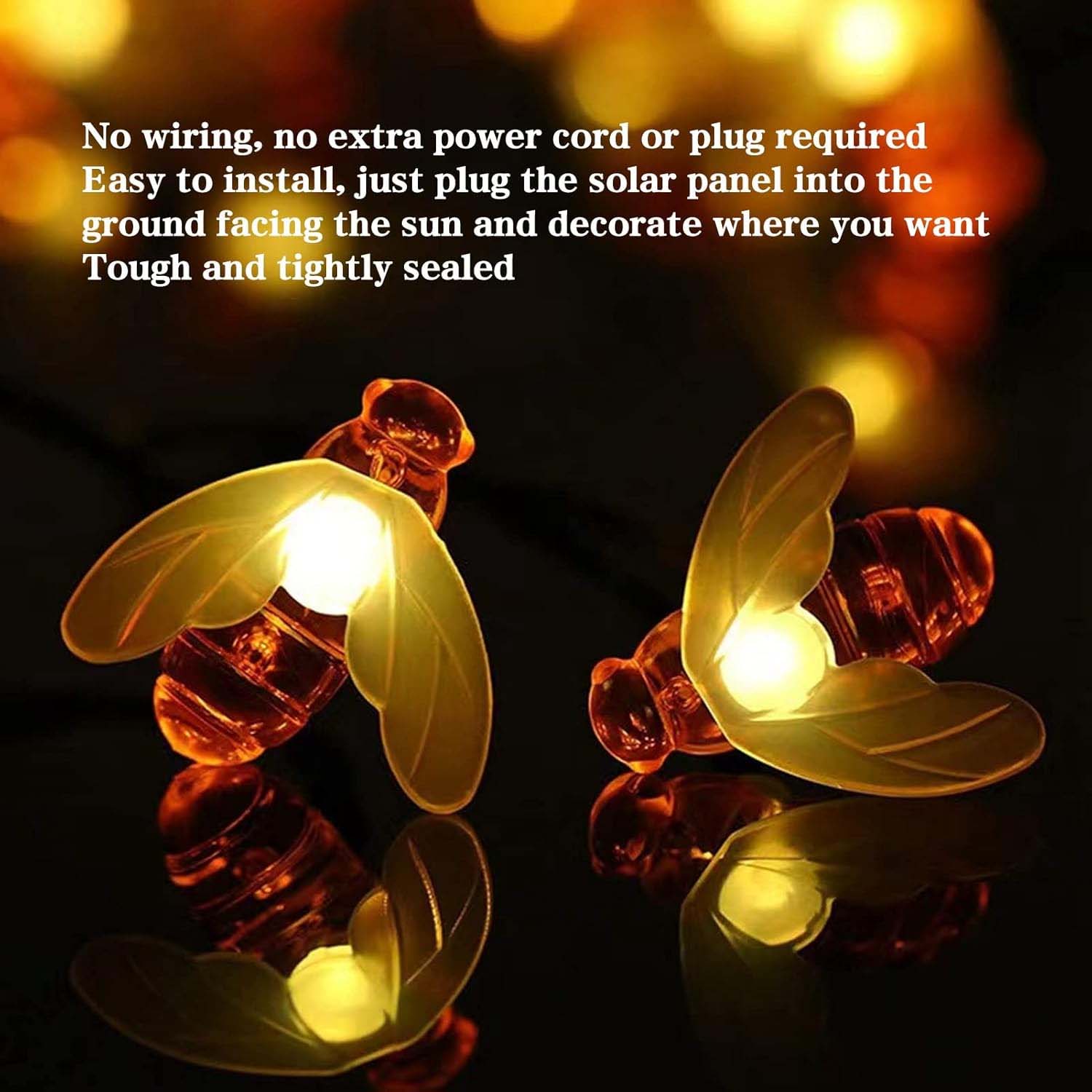 Premium Solar-Powered Decorative Firefly Garden Light (2 Pc Set) - Image 7