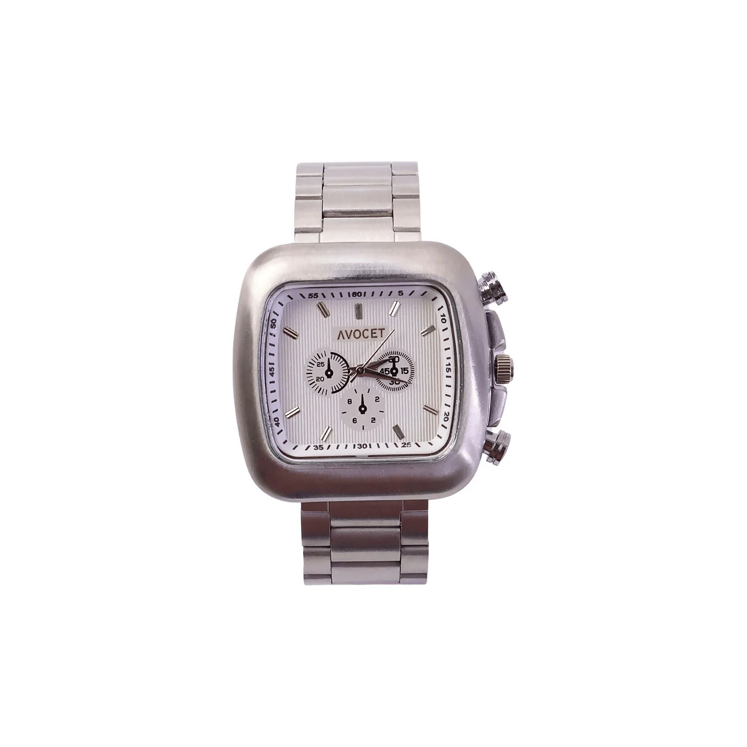Premium Square Dial Silver Metal Strap Analog Wrist Watch for Men - Image 5