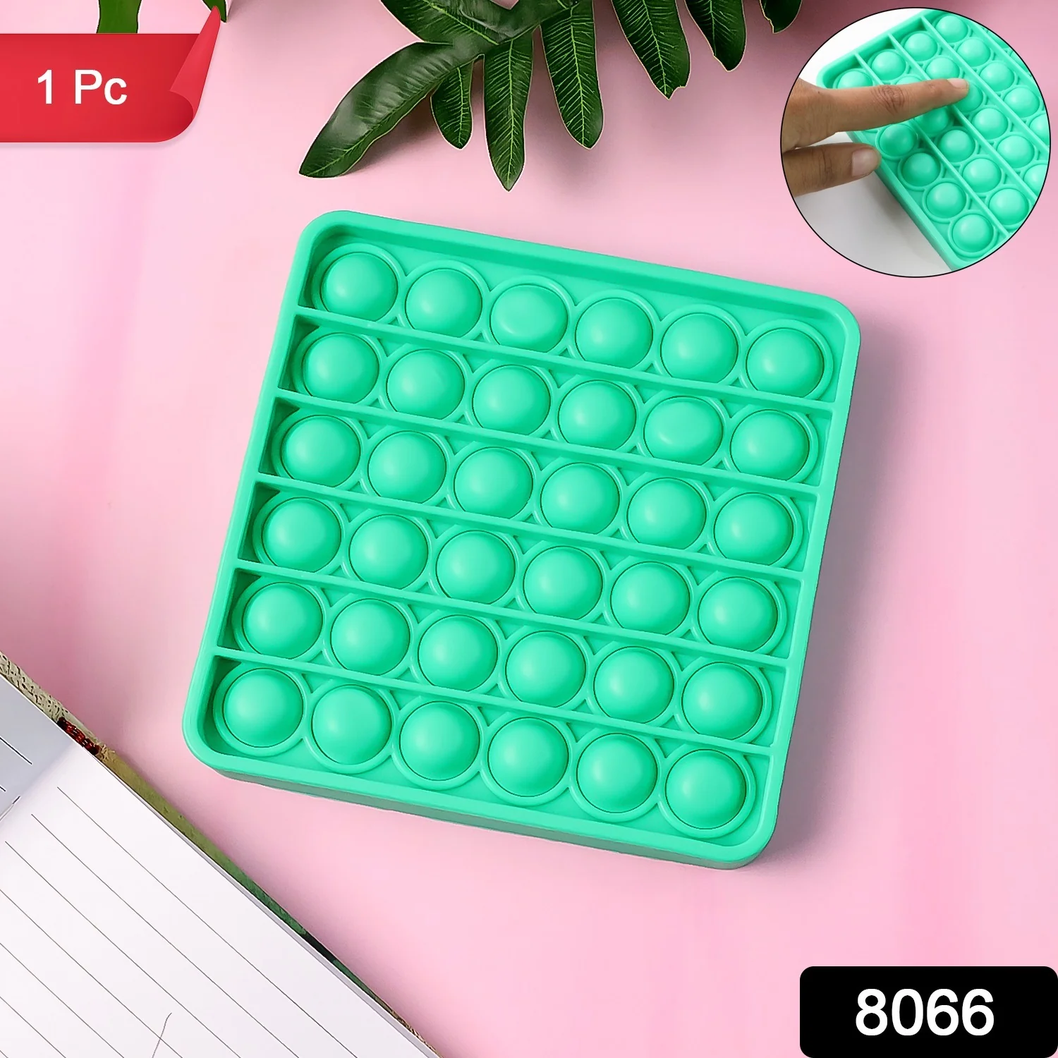 Premium Square Shape Silicone Pop It Fidget Toy (1 Pc) - Image 2