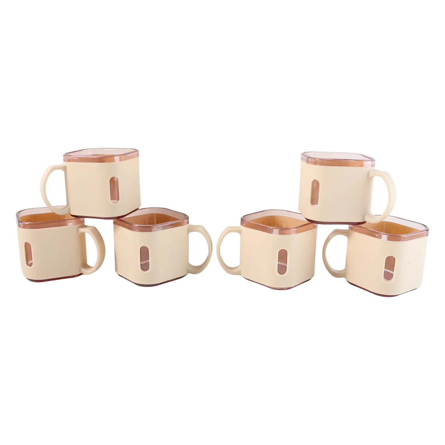 Premium Square Shape Tea Cup Set – 6-Piece (150 ML) - Image 5