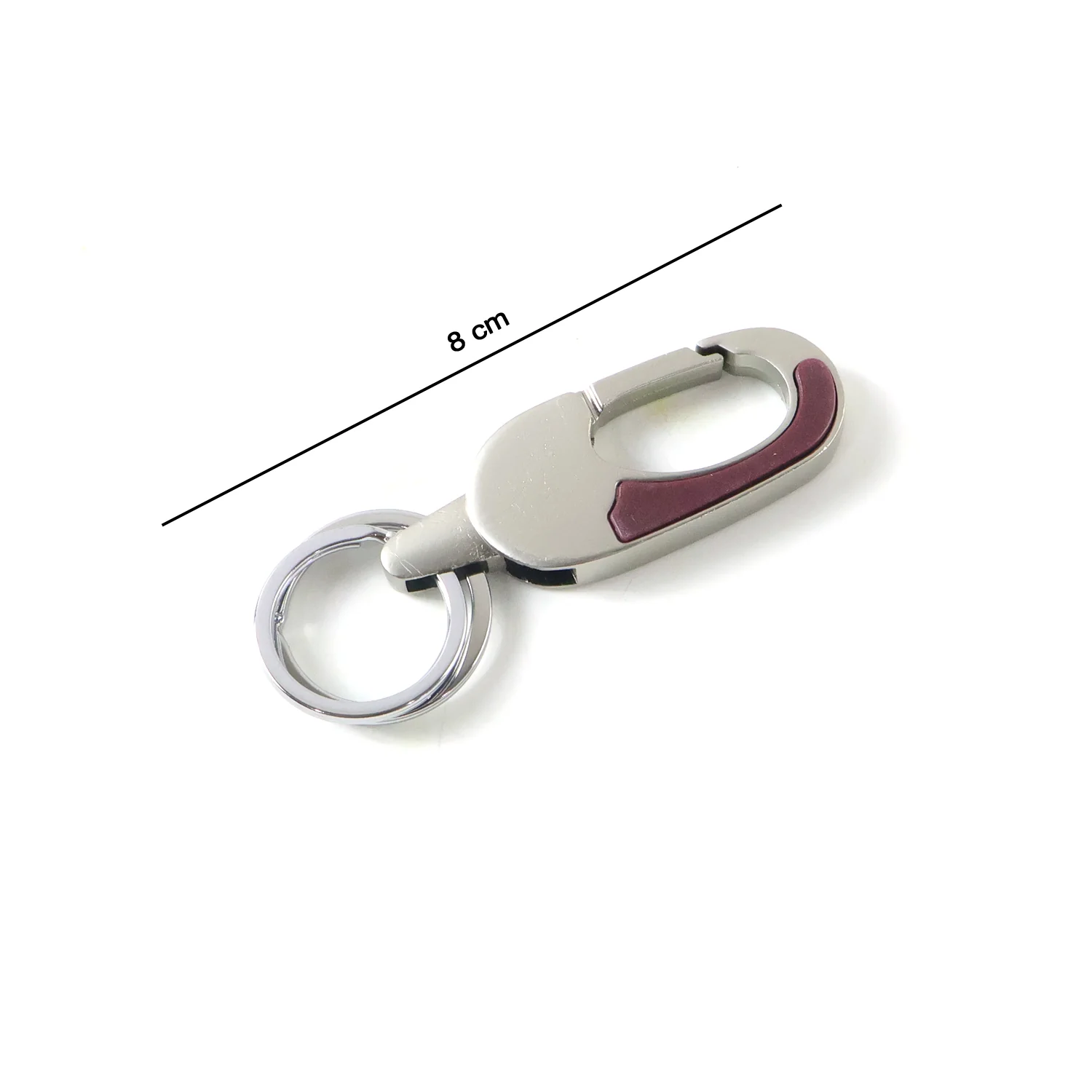 Premium Stainless Steel Carabiner Keychain with Secure Locking Clip 1 Pc - Image 6