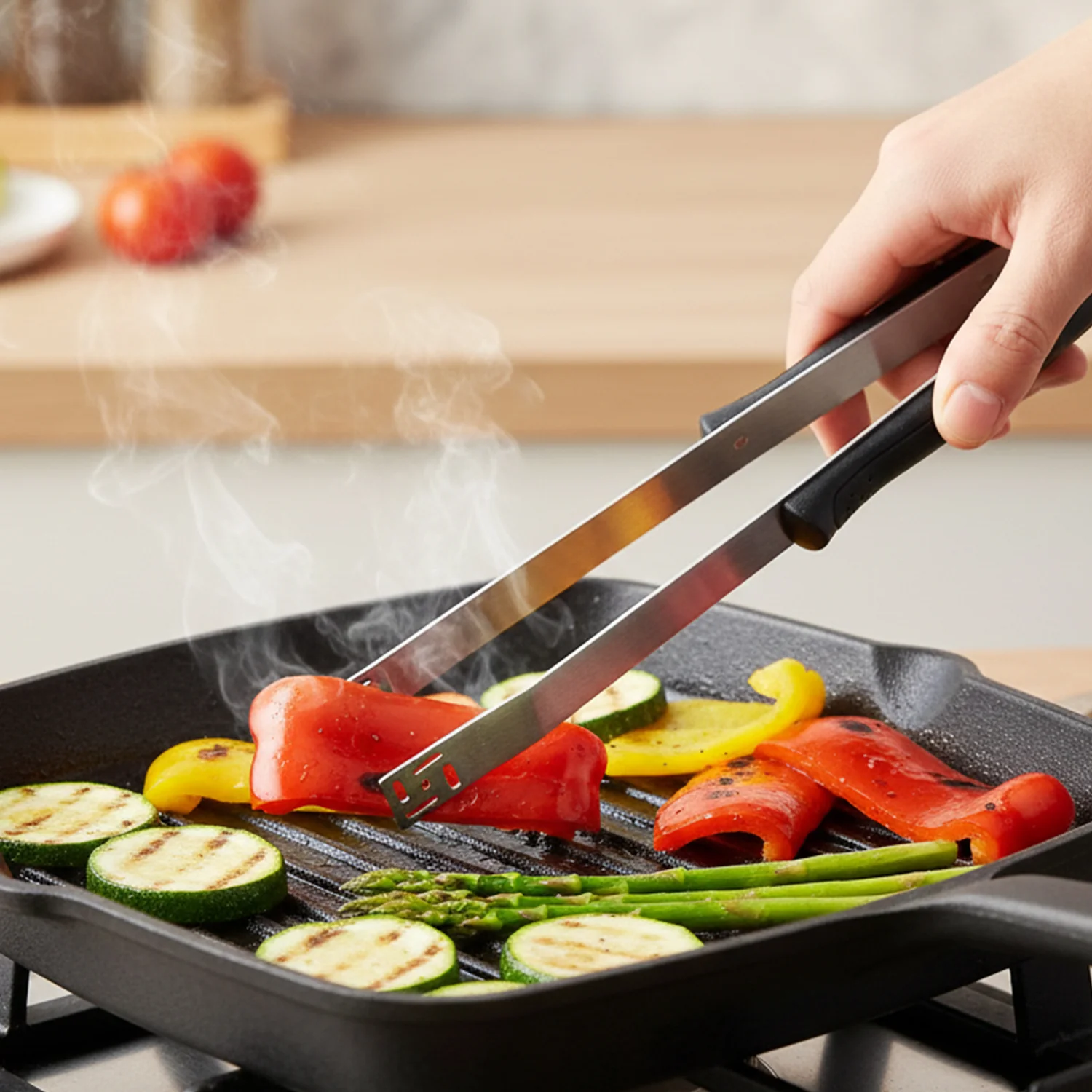 Premium Stainless Steel Chimta (1 Pc) - Image 7