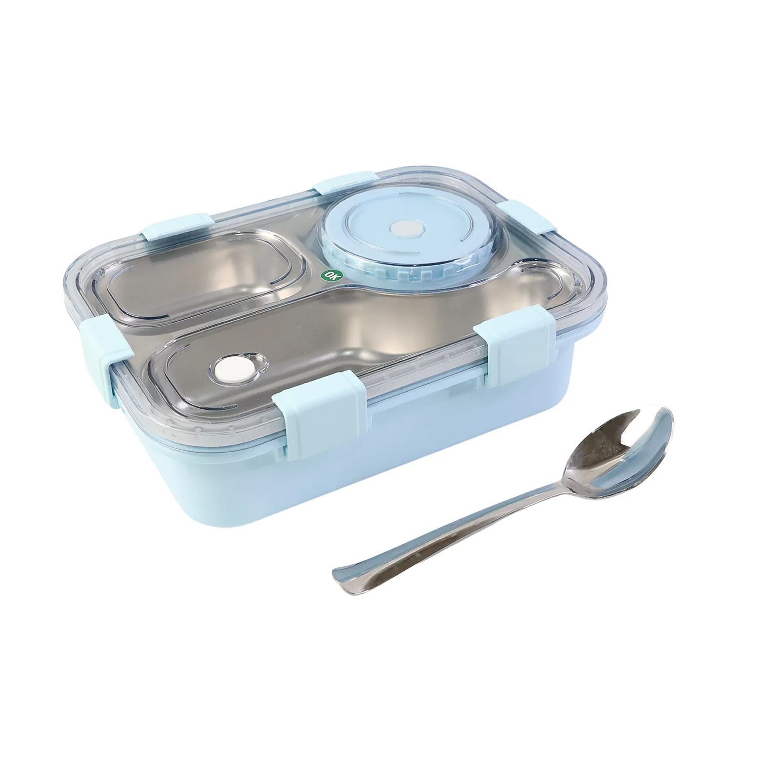 Premium Stainless Steel Compartment Lunch Box 1 Set - Image 5