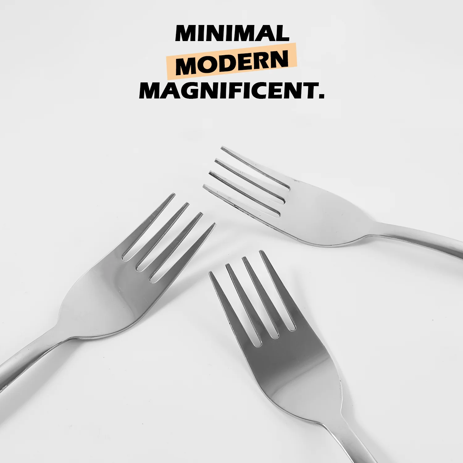 Premium Stainless Steel Dinner Fork - (3 Pc / Set) - Image 4