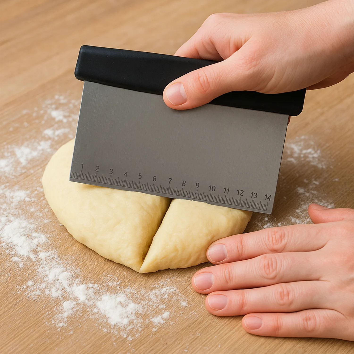 Premium Stainless Steel Dough Scraper (1 Pc) - Image 6