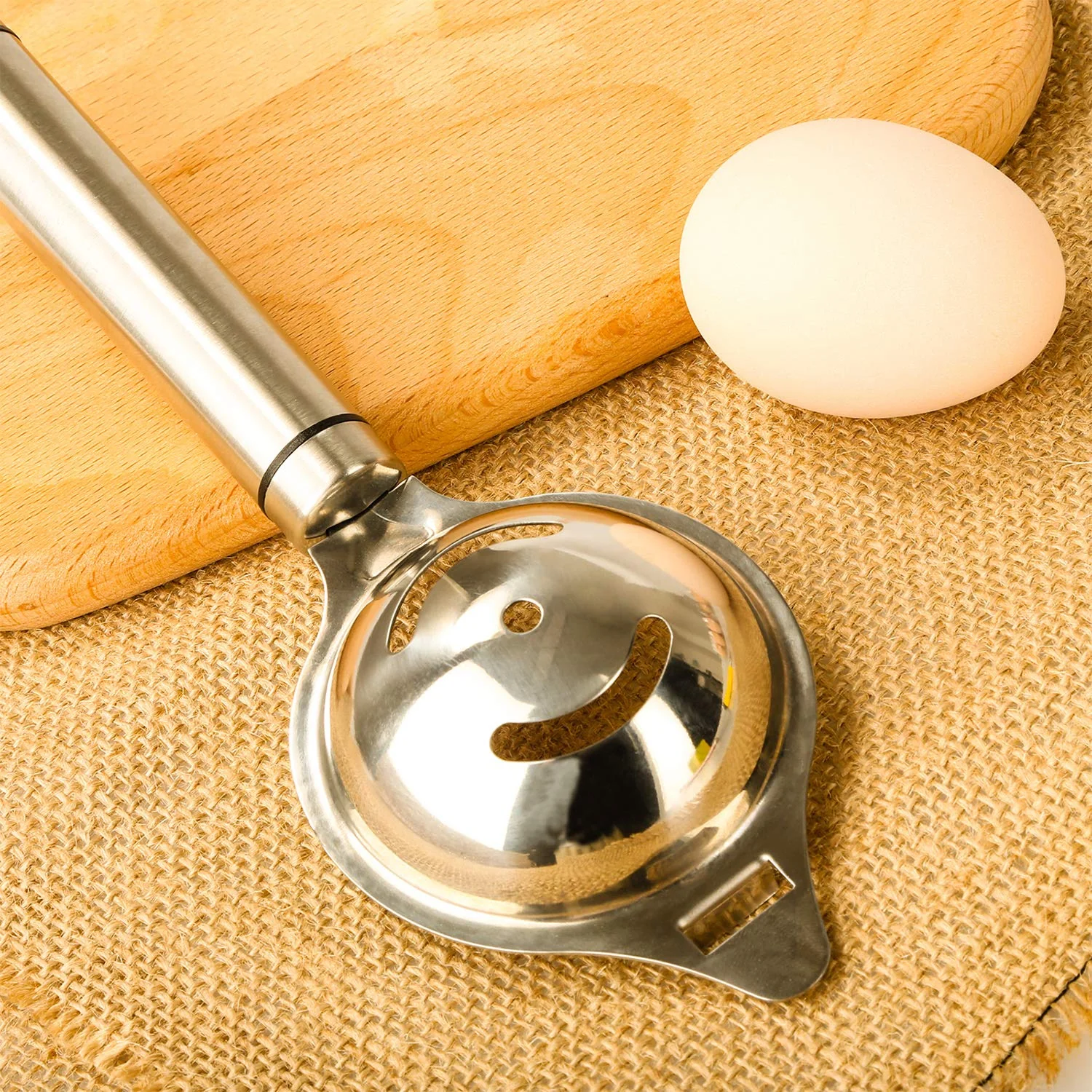 Premium Stainless Steel Egg Separator Tool (1 Pc) - Image 3