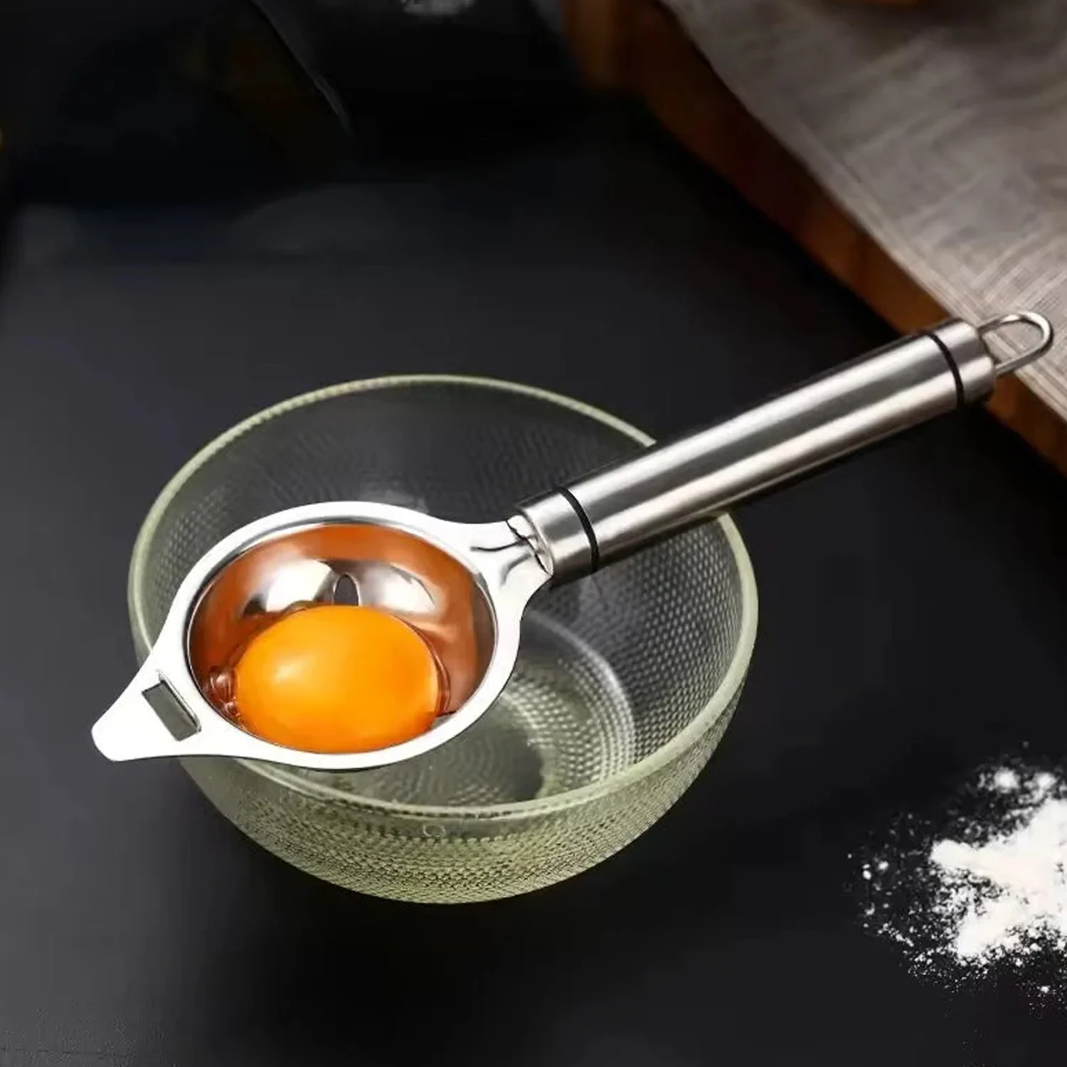 Premium Stainless Steel Egg Separator Tool (1 Pc) - Image 7