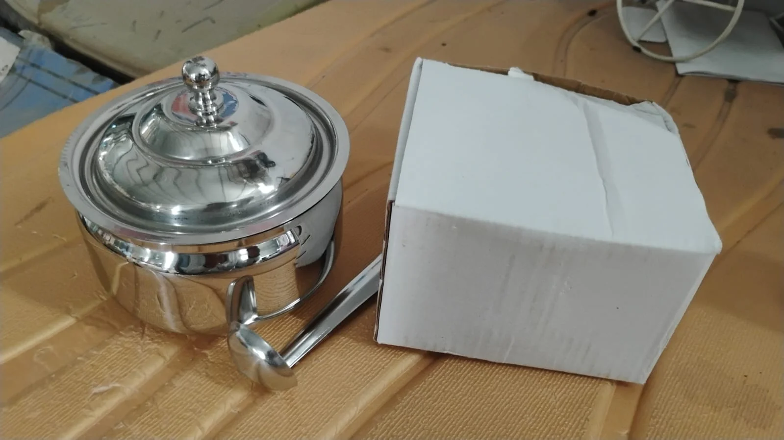 Premium Stainless Steel Ghee Pot (1 Set) - Image 9