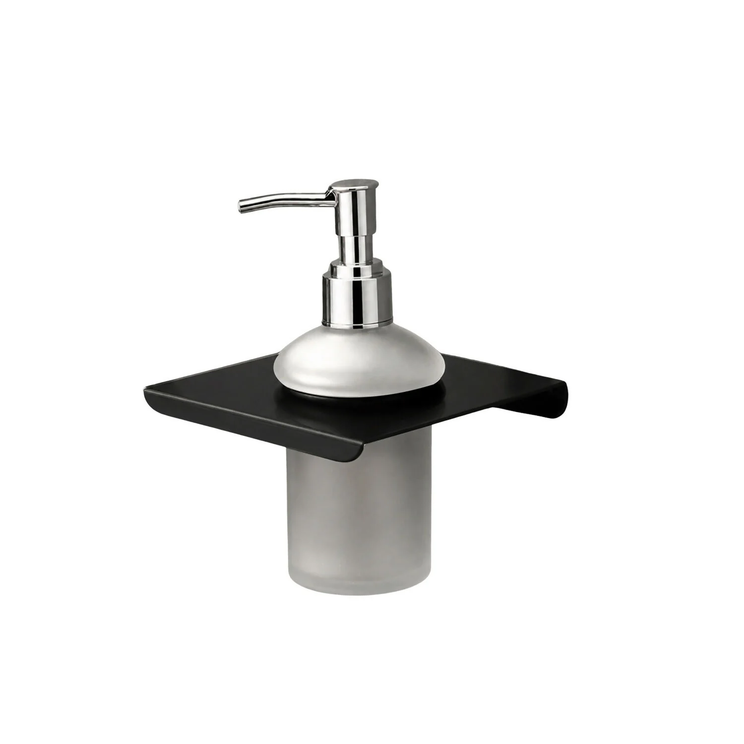 Premium Stainless Steel Liquid Soap Dispenser with Shelf - Image 7