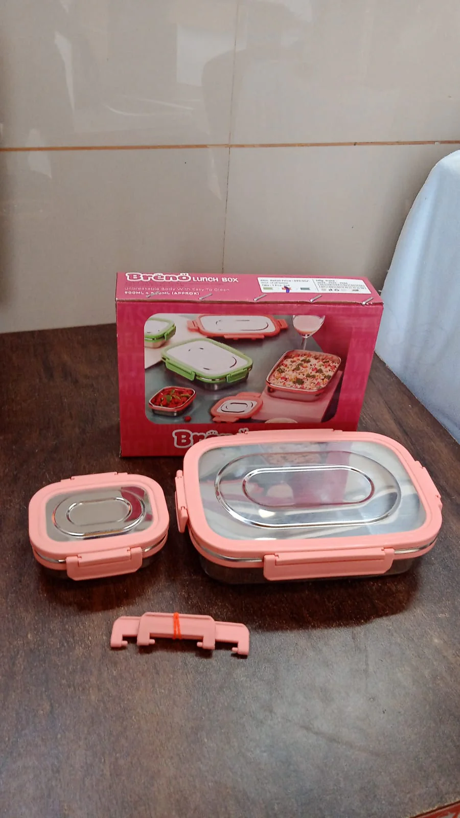Stainless Steel Leak Proof Air Tight Lunch Boxes (900ML+200ML Approx / 2 Pc Set) - Image 8