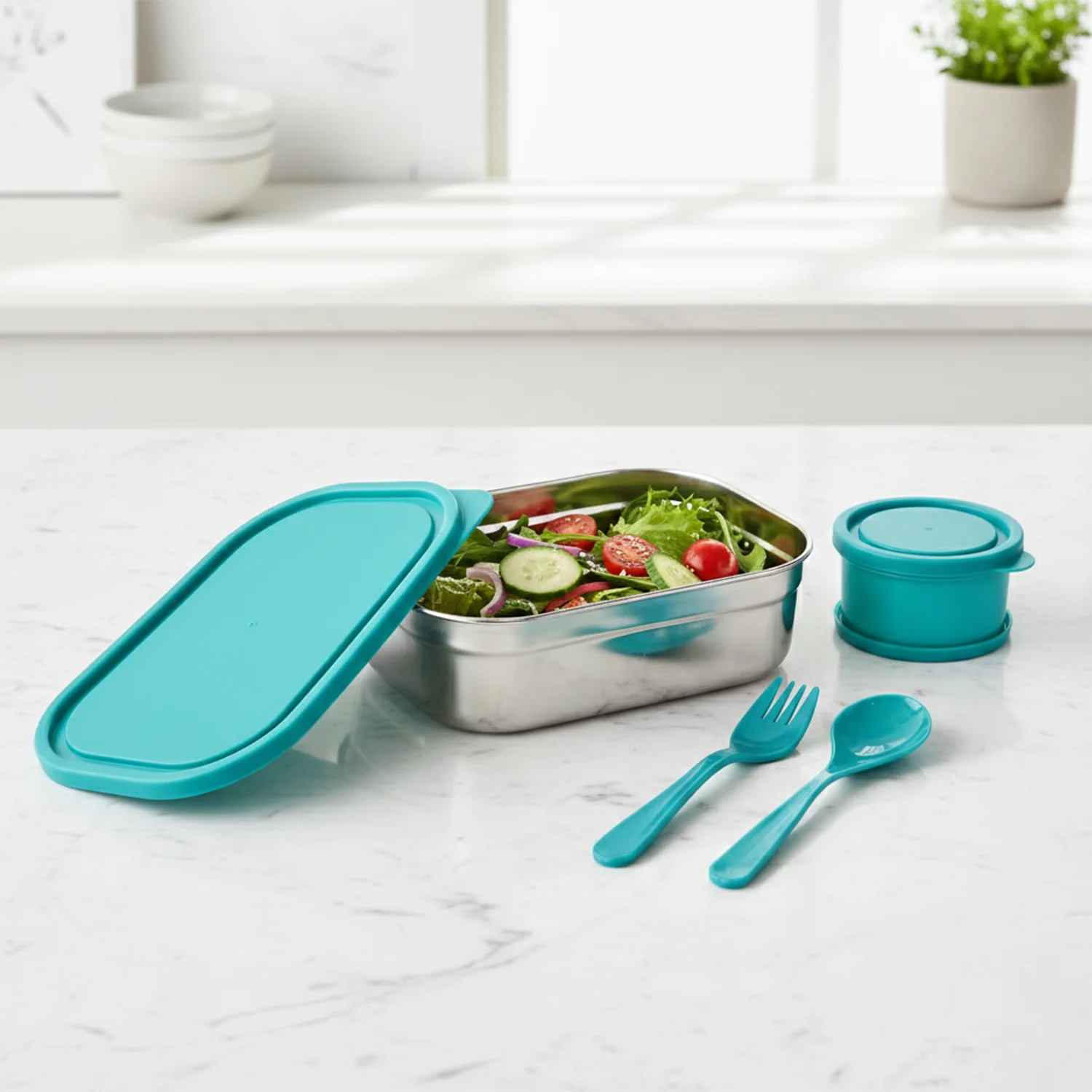 Premium Stainless Steel Lunch Box Set - Image 3