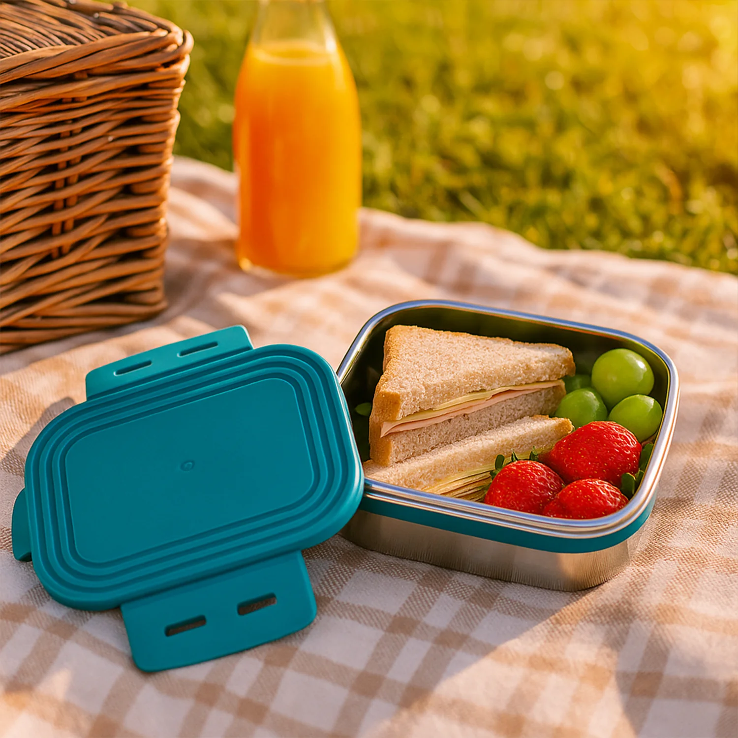Apex Stainless Steel Mini Stack Plate Food Container (Approx 200 ML) - Image 4