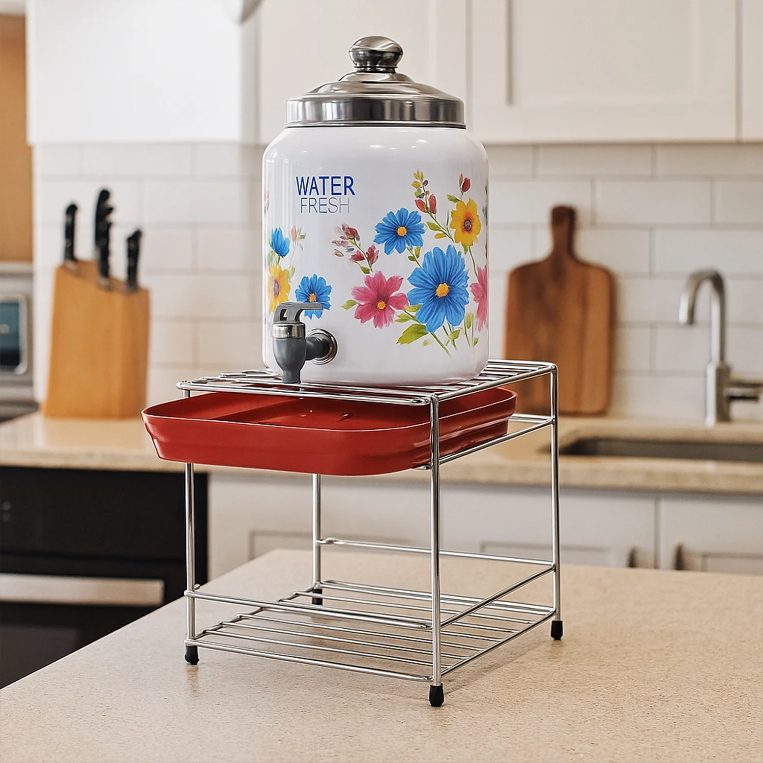 Premium Stainless Steel Multipurpose Utensils Storage Stand Set - Image 4