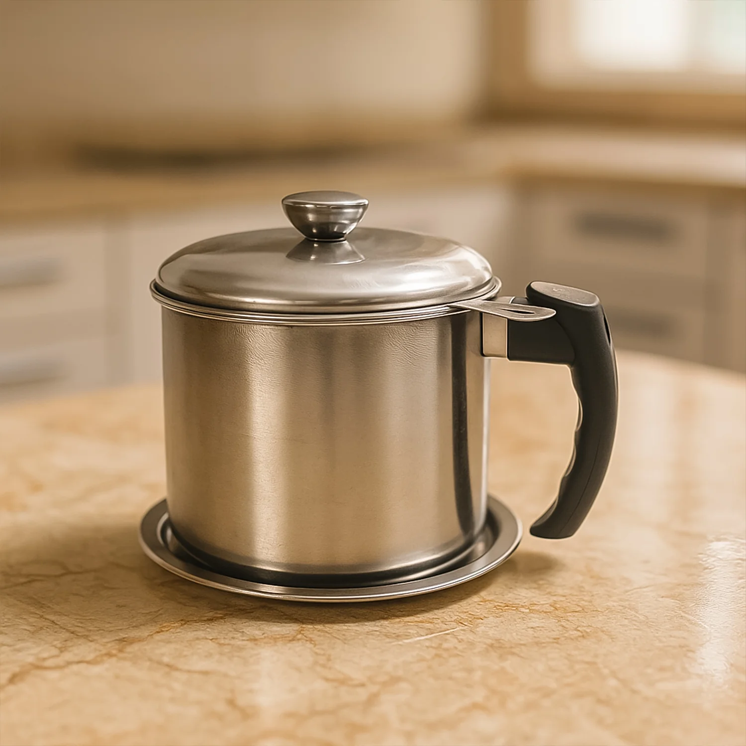 Premium Stainless Steel Oil Filter Pot (1.3 Ltr) - Image 9