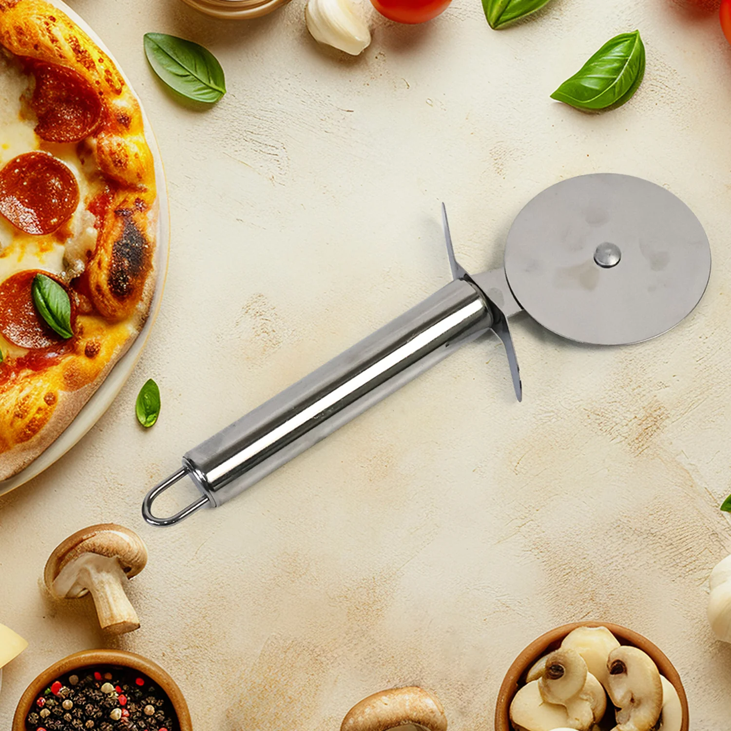 Premium Stainless Steel Pizza Cutter Wheel with Sharp Blade - Image 3