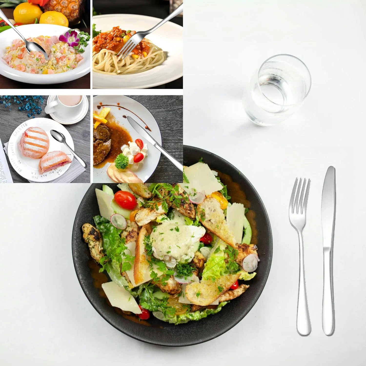 Premium Stainless Steel Polished Cutlery Set (24 Pc) - Image 3