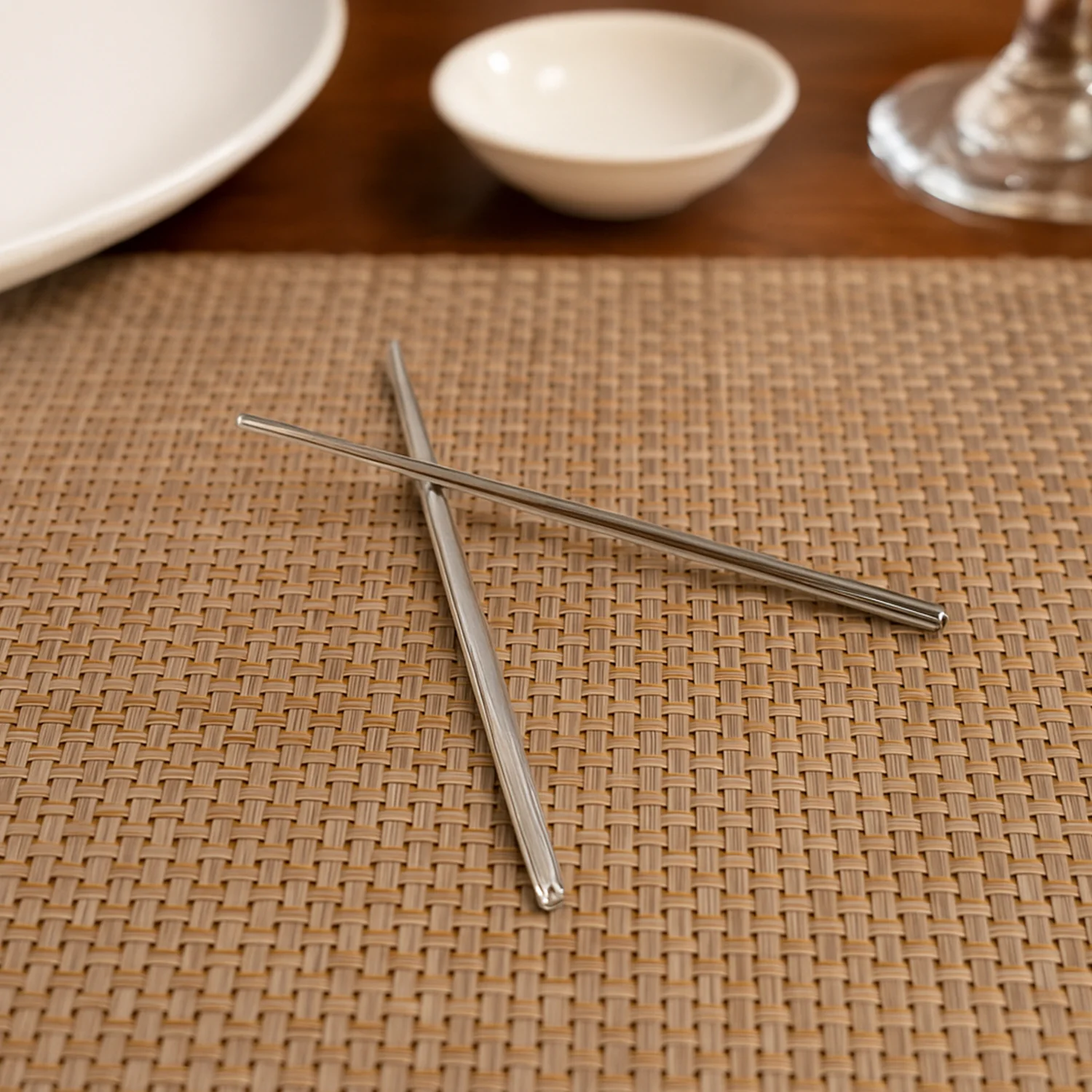 Premium Stainless Steel Reusable Chopsticks (2 Pc) - Image 8