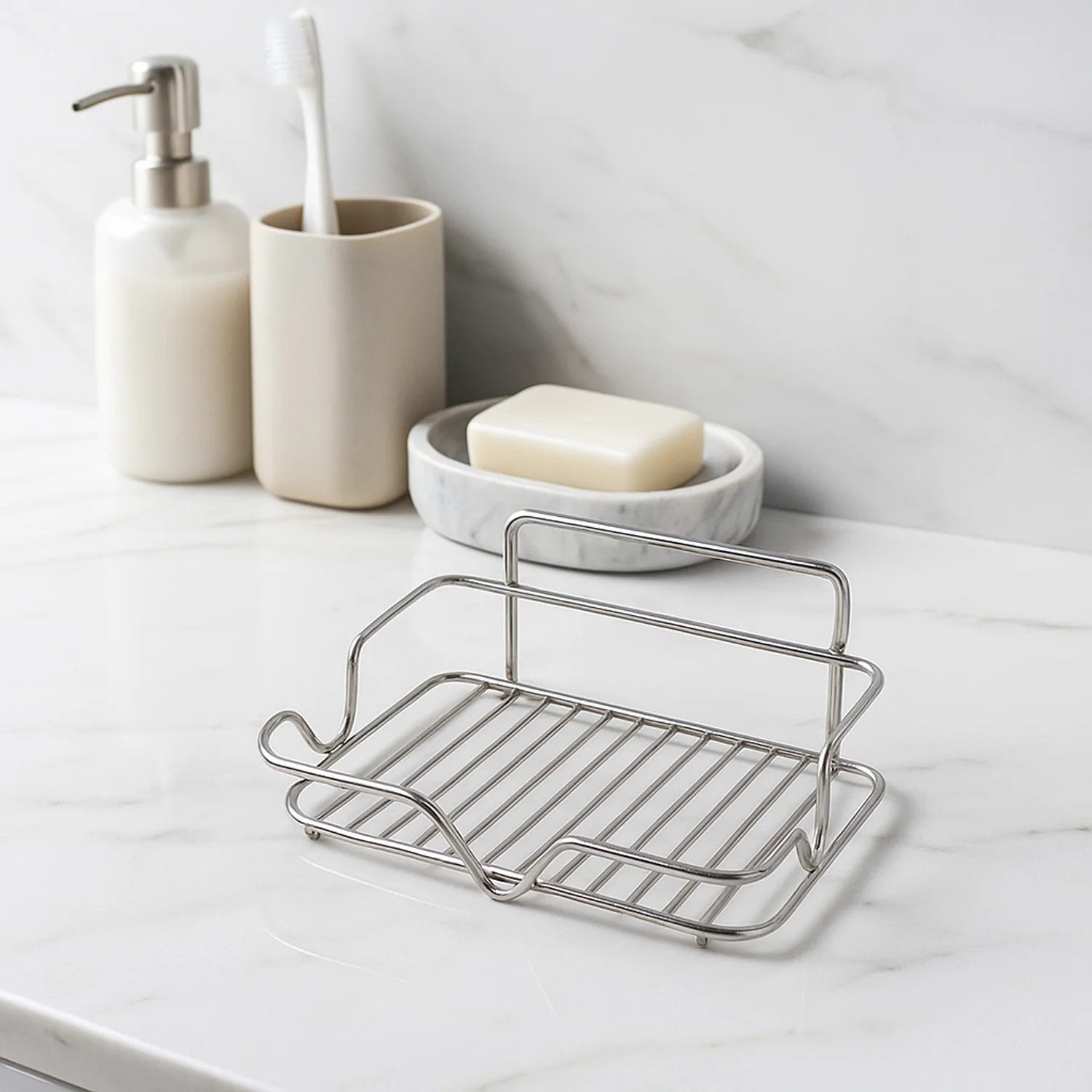 Premium Stainless Steel Soap Holder (1 Pc) - Image 4