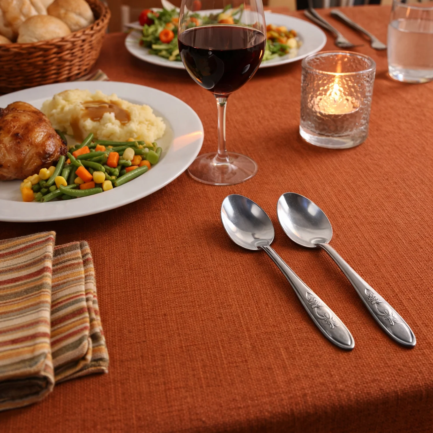Premium Stainless Steel Table Spoons Set (12 Pc Set) - Image 3
