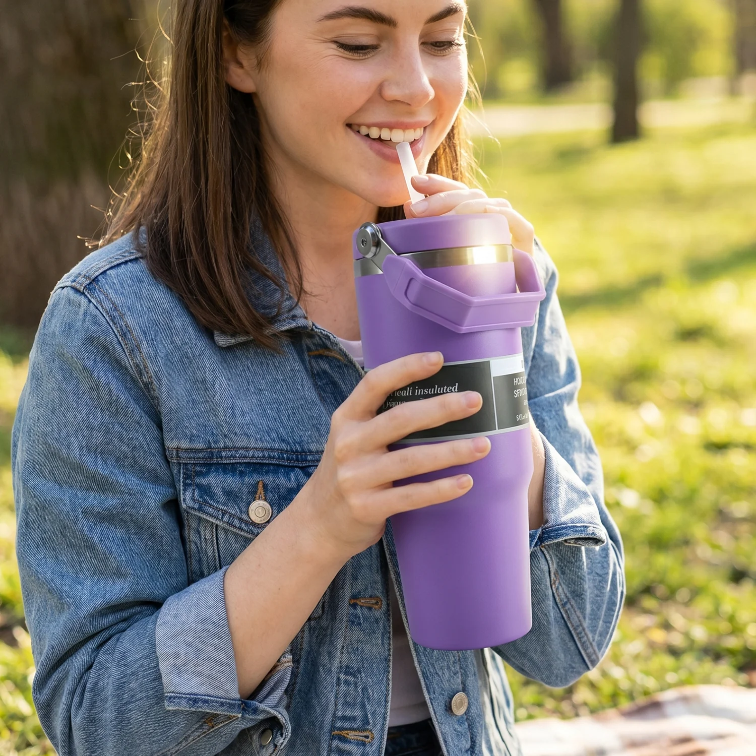 Premium Stainless Steel Vacuum Insulated Travel Mug Tumbler  (890ML / 1 Pc / Mix Color) - Image 3