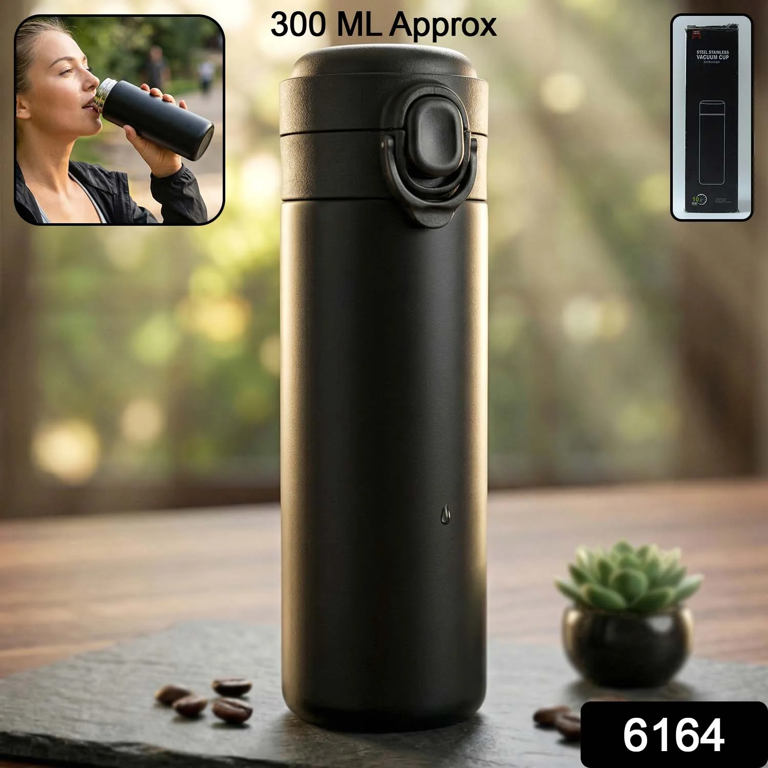 Premium Stainless Steel Vacuum Insulated Water Bottle (1 Pc, 300 ML Approx) - Image 2