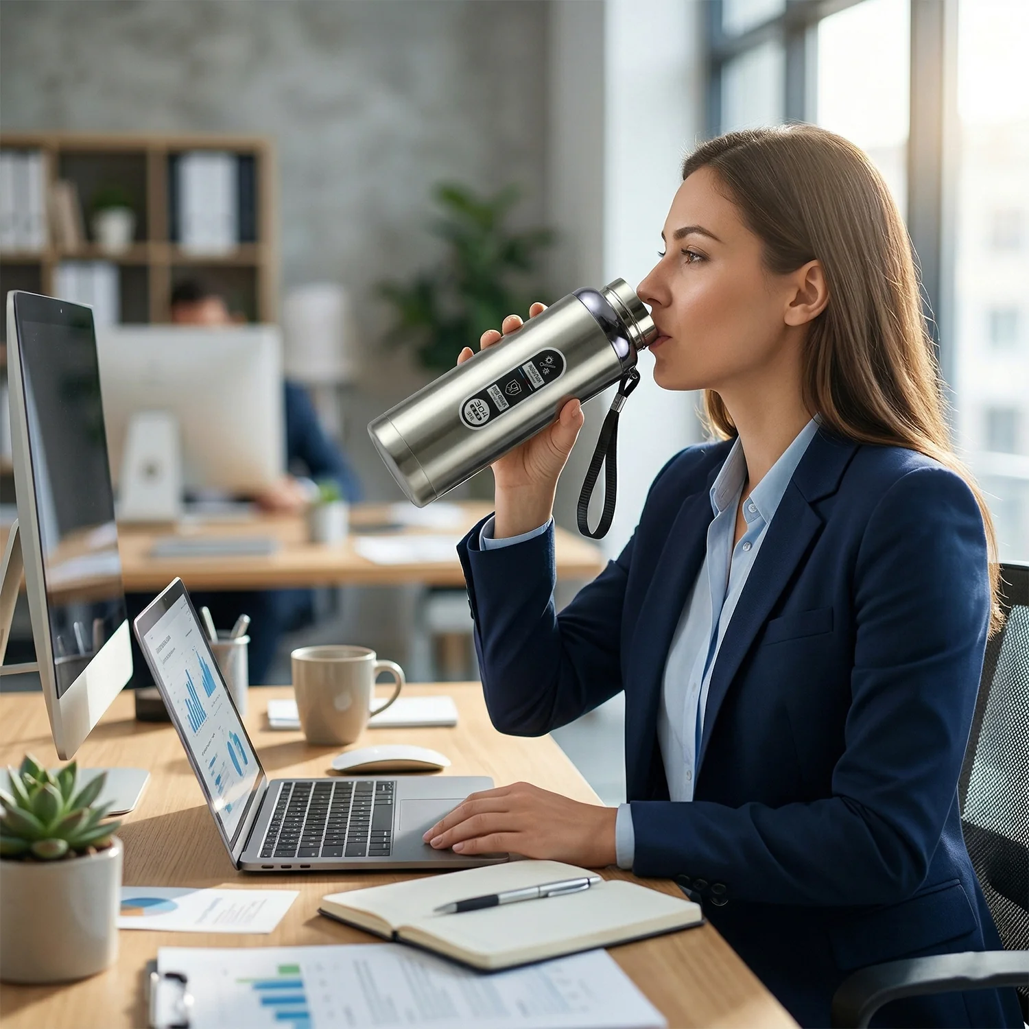 Premium Stainless Steel Vacuum Insulated Water Bottle (600 ML Approx) - Image 3