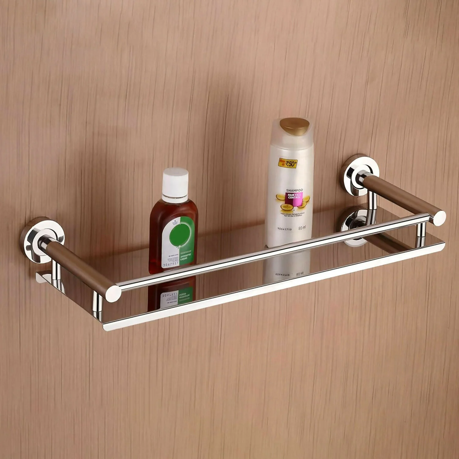 Premium Stainless Steel Wall Mounted Bathroom Shelf Rack Organizer - Image 4