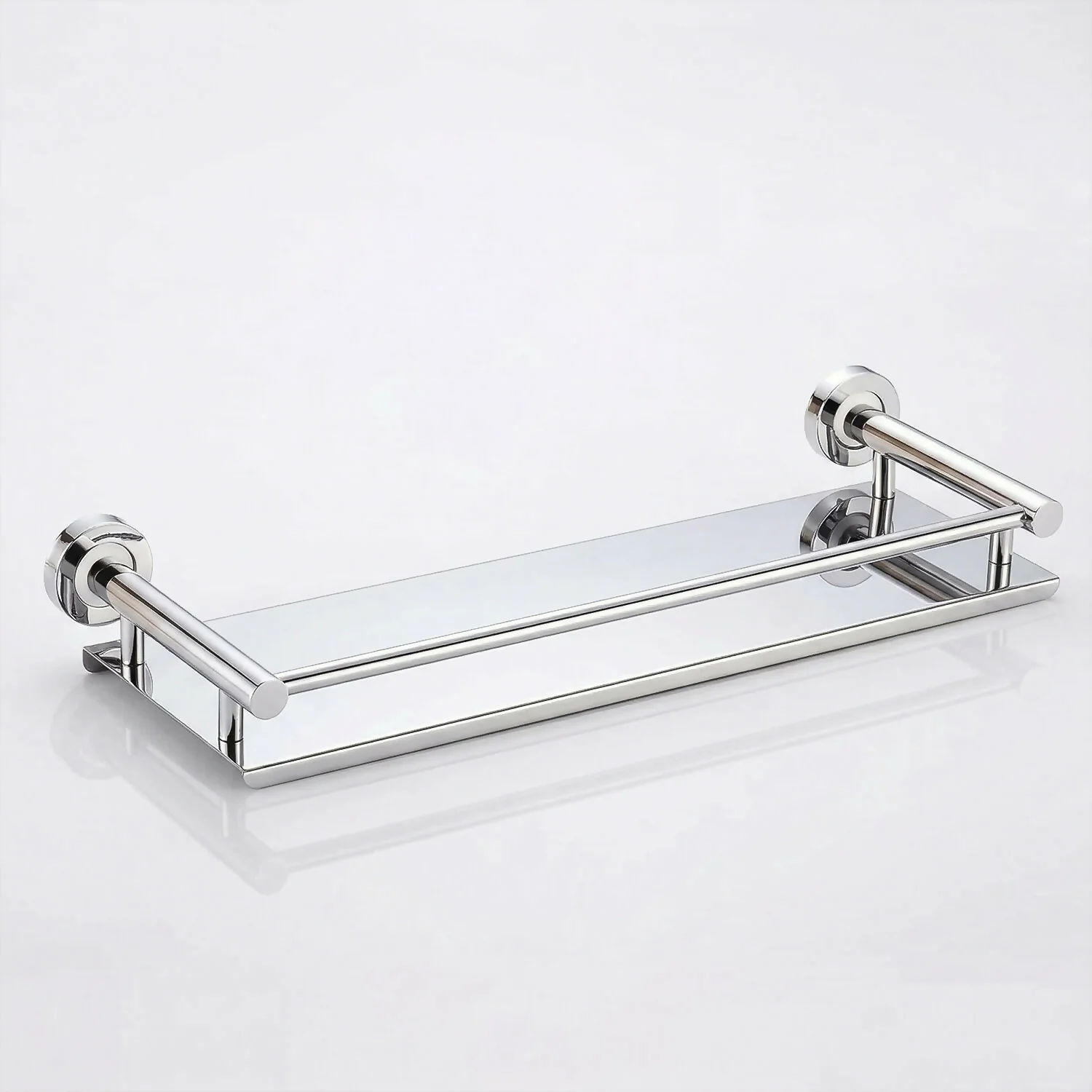 Premium Stainless Steel Wall Mounted Bathroom Shelf Rack Organizer - Image 5