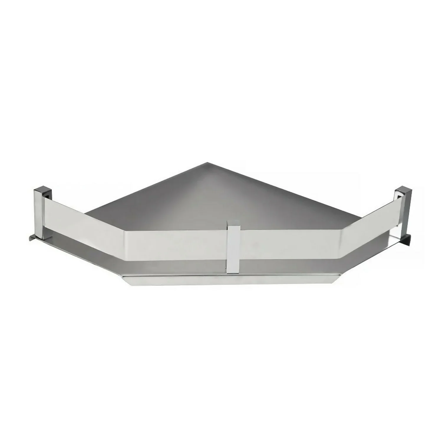 Premium Stainless Steel Wall Mounted Corner Shelf 9x9 Bathroom Organizer Rack - Image 6