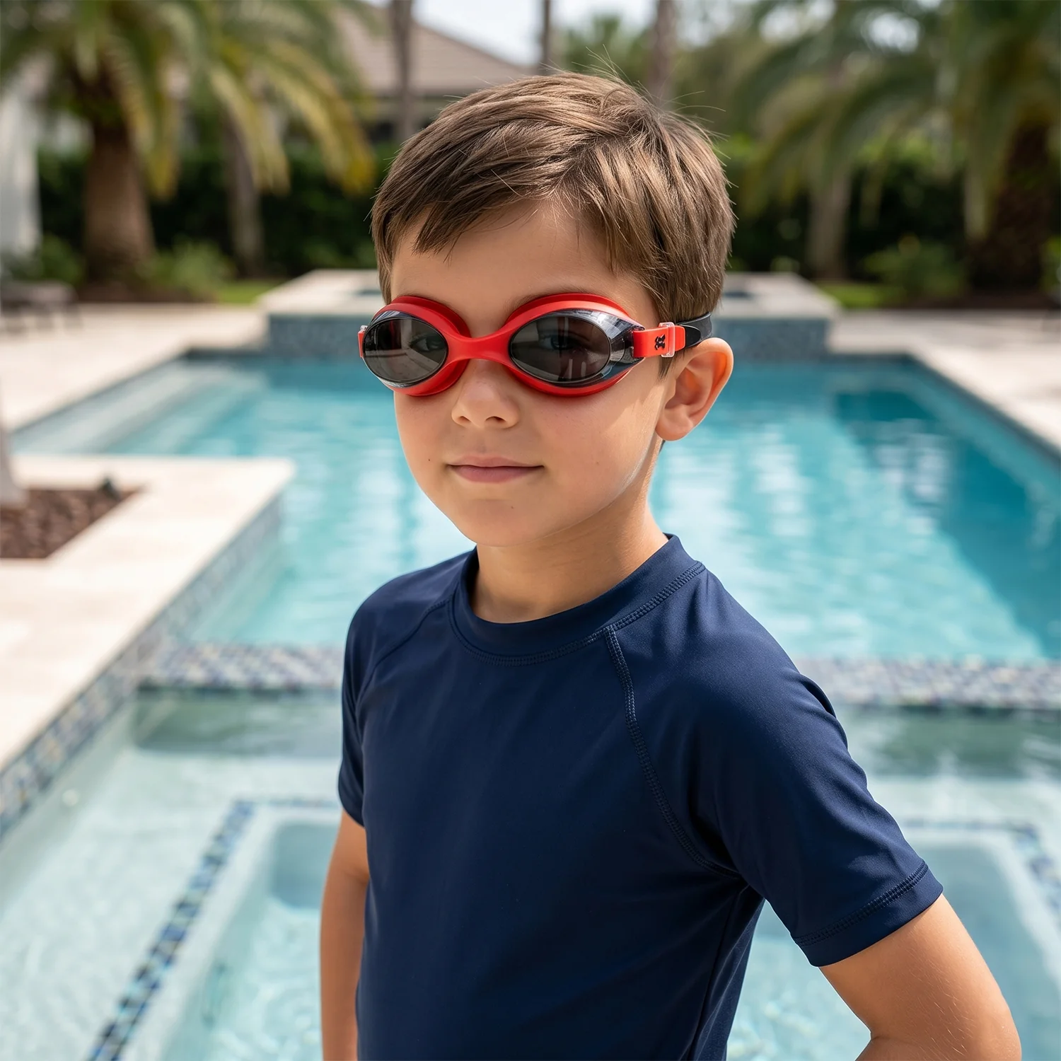 Premium Swimming Goggles with Adjustable Strap (1 Pc) - Image 4