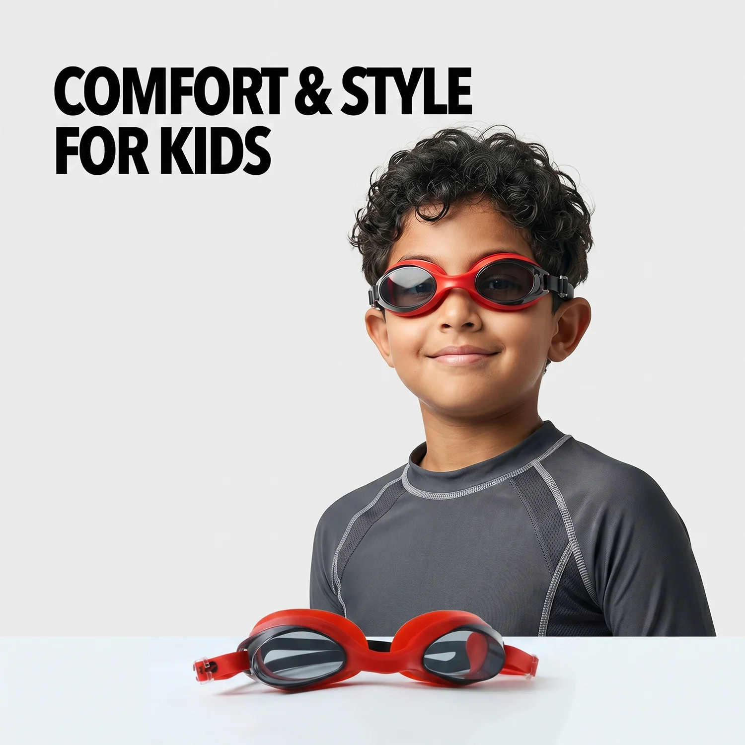 Premium Swimming Goggles with Adjustable Strap (1 Pc) - Image 8