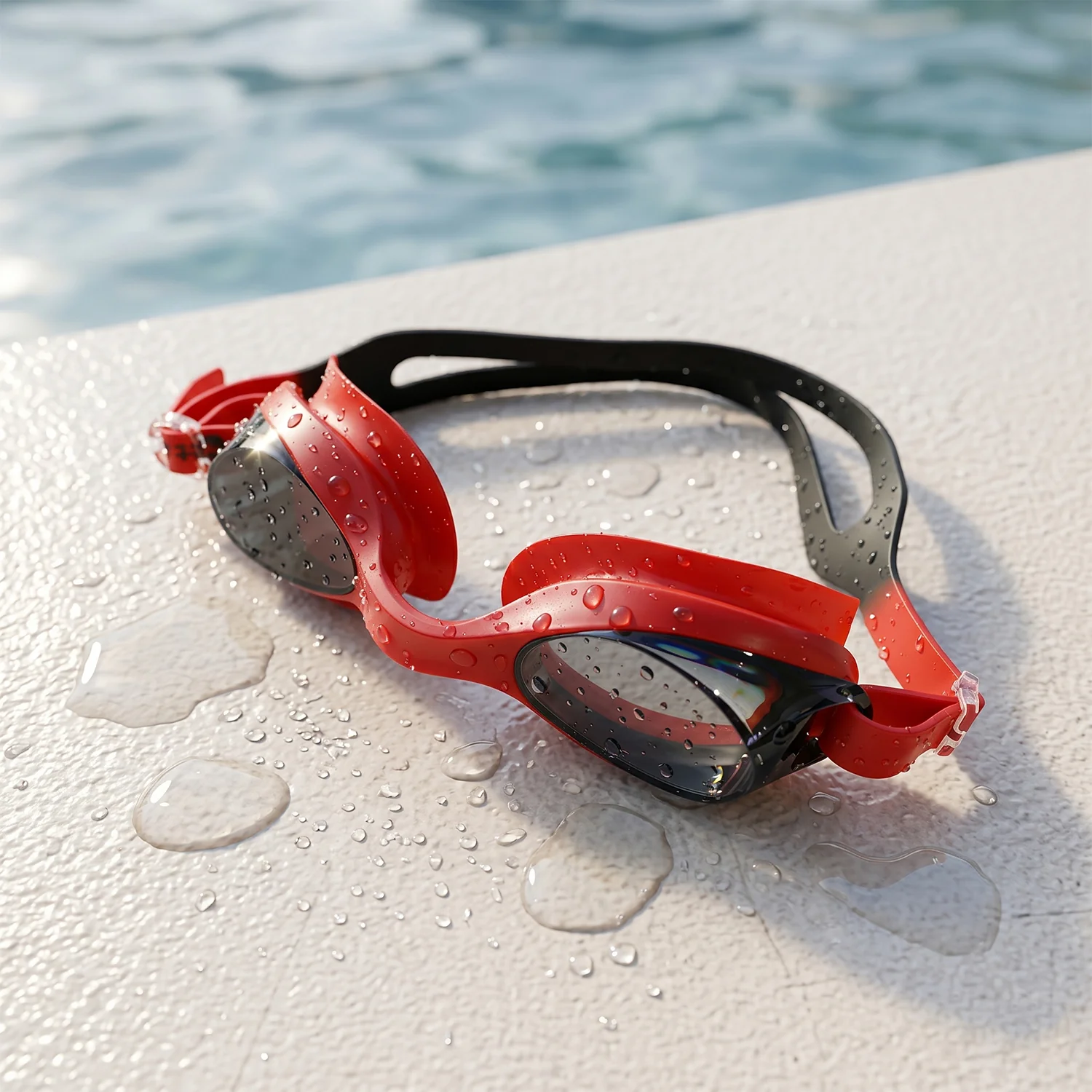Premium Swimming Goggles with Adjustable Strap (1 Pc) - Image 9