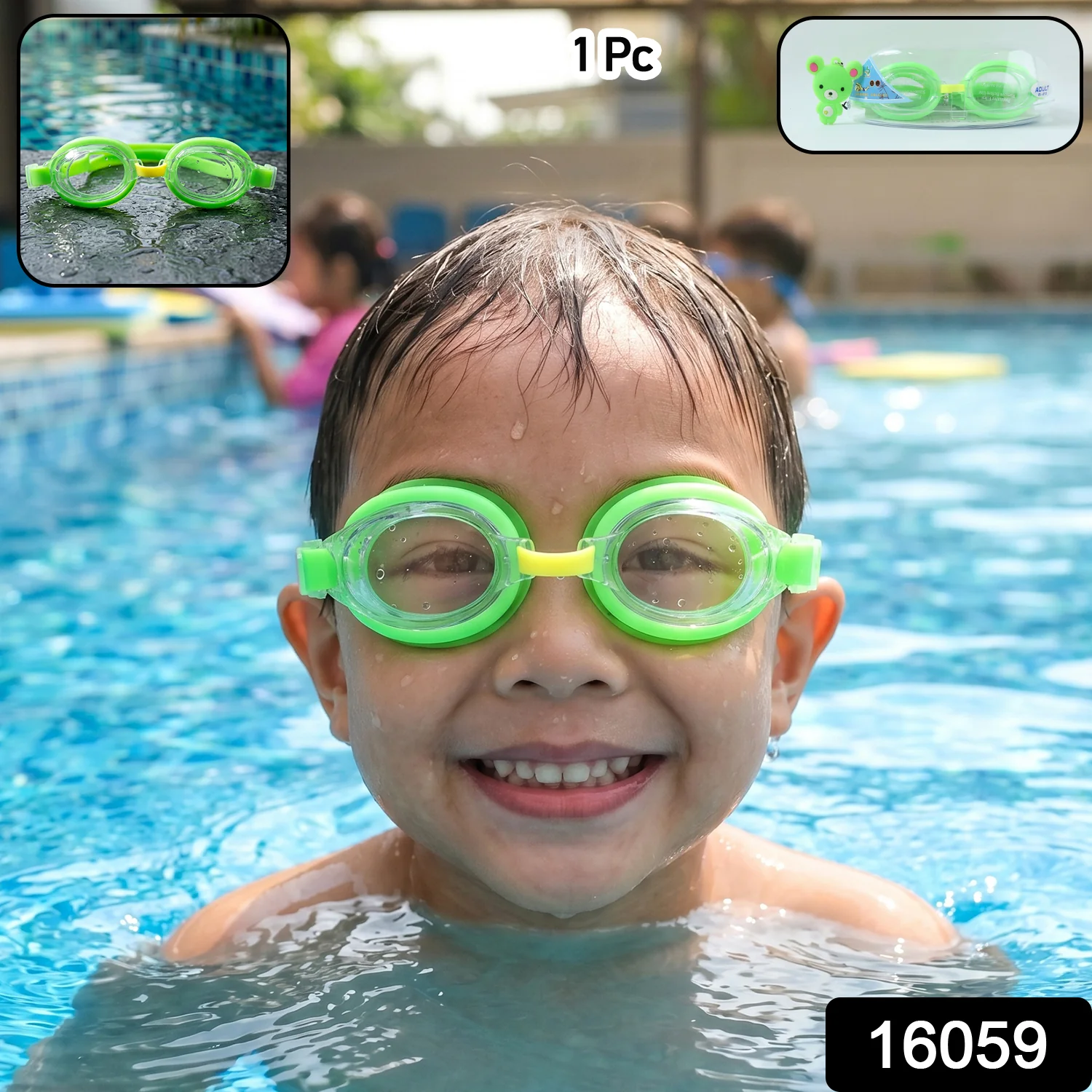 Premium Swimming Goggles with Protective Storage Case (1 Pc) - Image 2