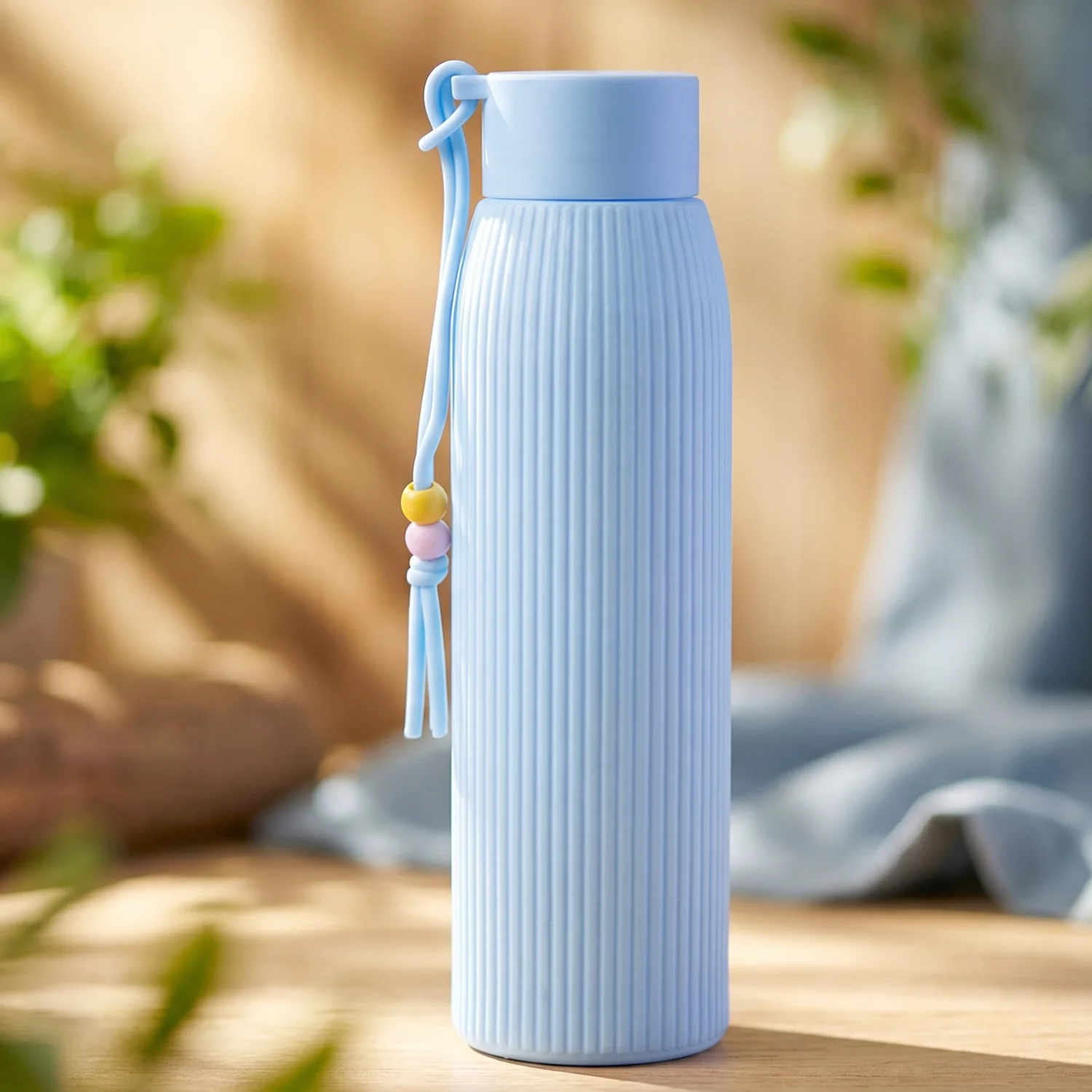 Premium Textured Glass Water Bottle (300 ML Approx) - Image 3