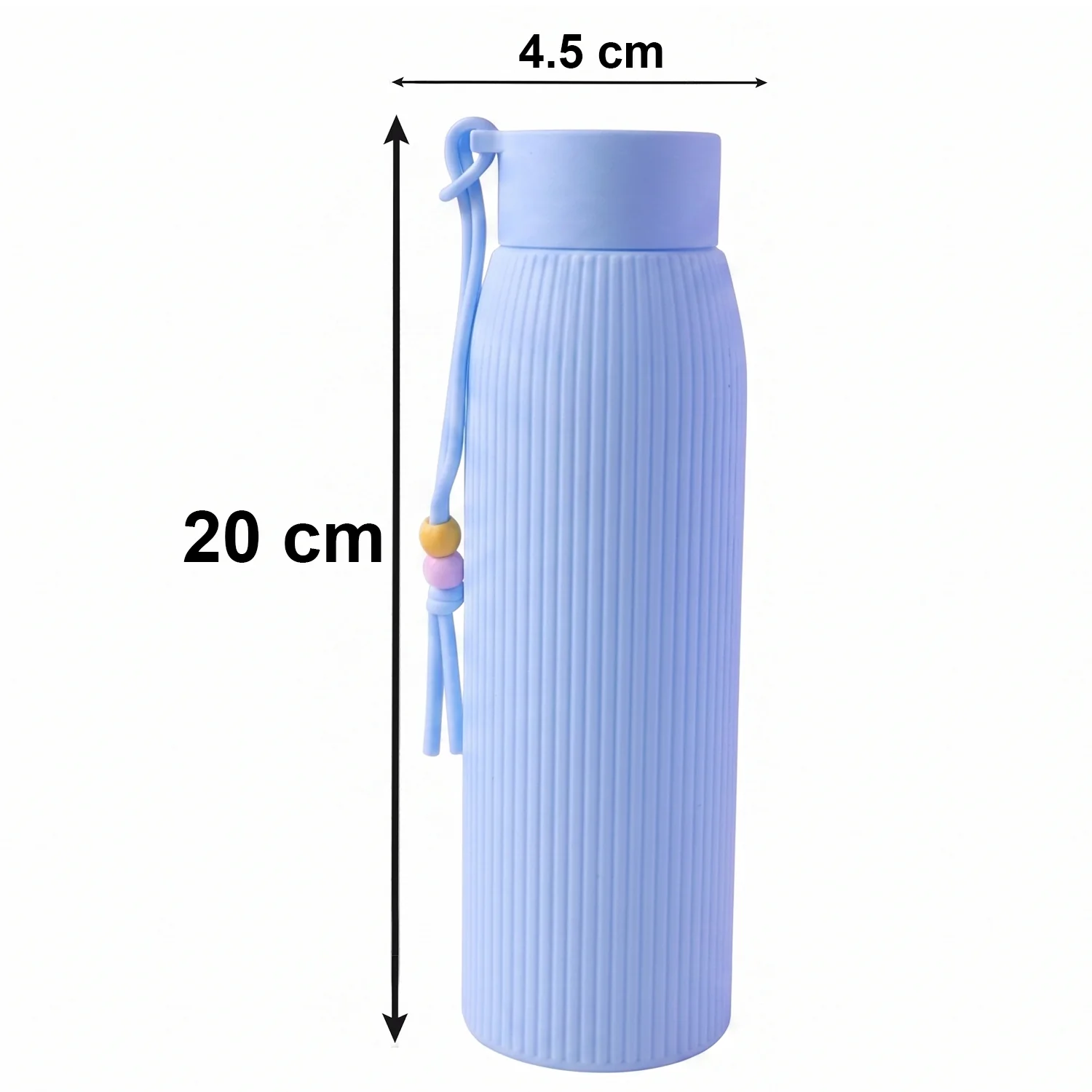 Premium Textured Glass Water Bottle (300 ML Approx) - Image 6