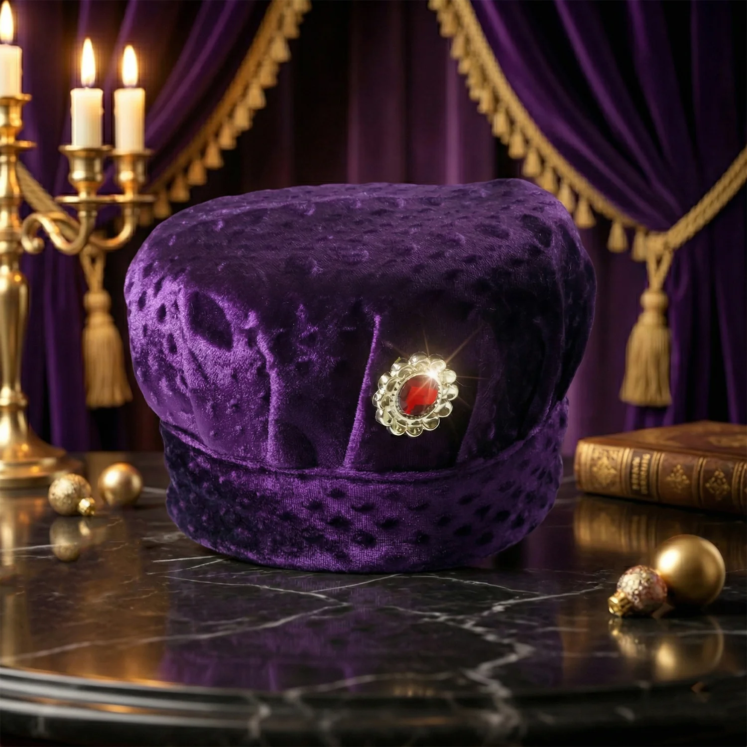 Premium Traditional Style Soft Velvet Cap (1 Pc) - Image 5