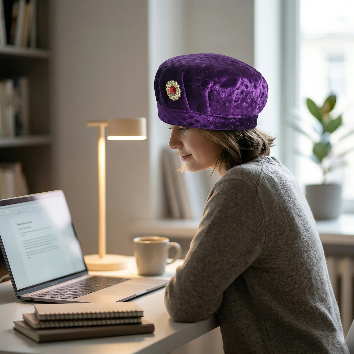 Premium Traditional Style Soft Velvet Cap (1 Pc) - Image 7