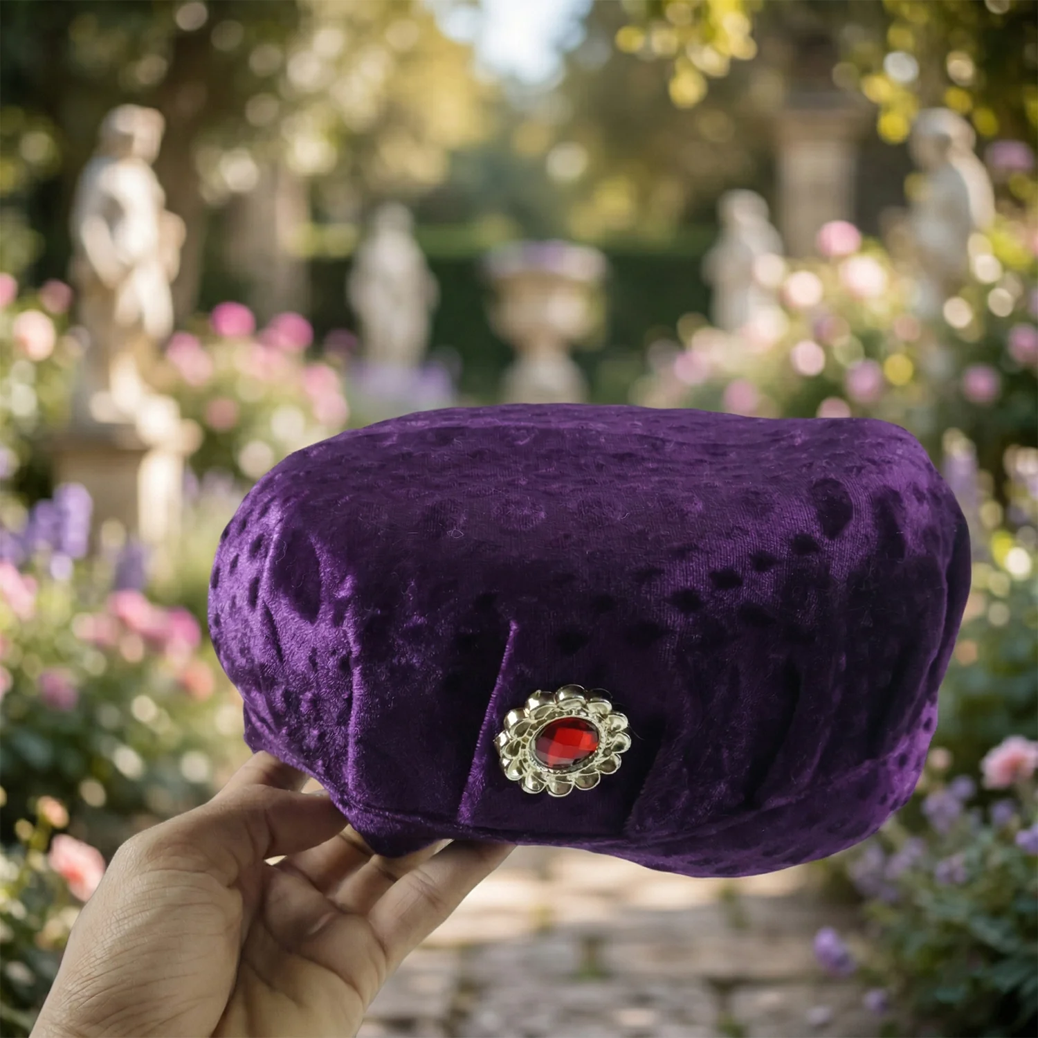 Premium Traditional Style Soft Velvet Cap (1 Pc) - Image 8