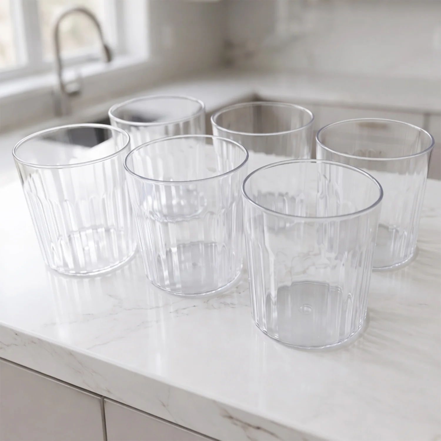 Premium Transparent Drinking Glass Set (6 Pc Set, 300 ML Approx) - Image 8