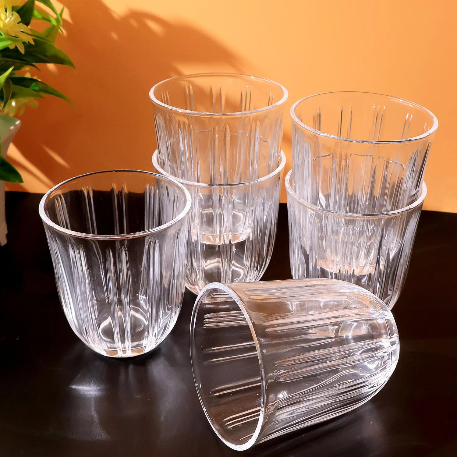 Premium Transparent Glass Tumbler Set, Tumbler (256ML / 6 Pc) - Image 6